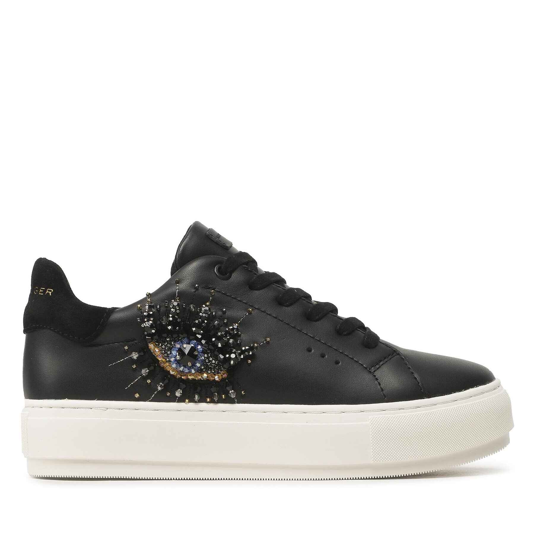 Kurt Geiger Сникърси Laney Eye 8487300109 Черен - Pepit.bg