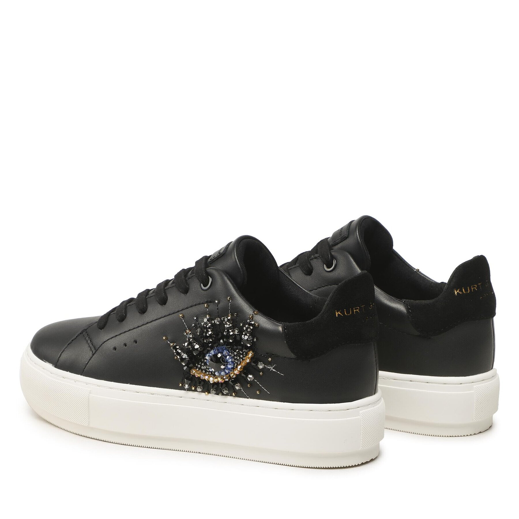 Kurt Geiger Сникърси Laney Eye 8487300109 Черен - Pepit.bg