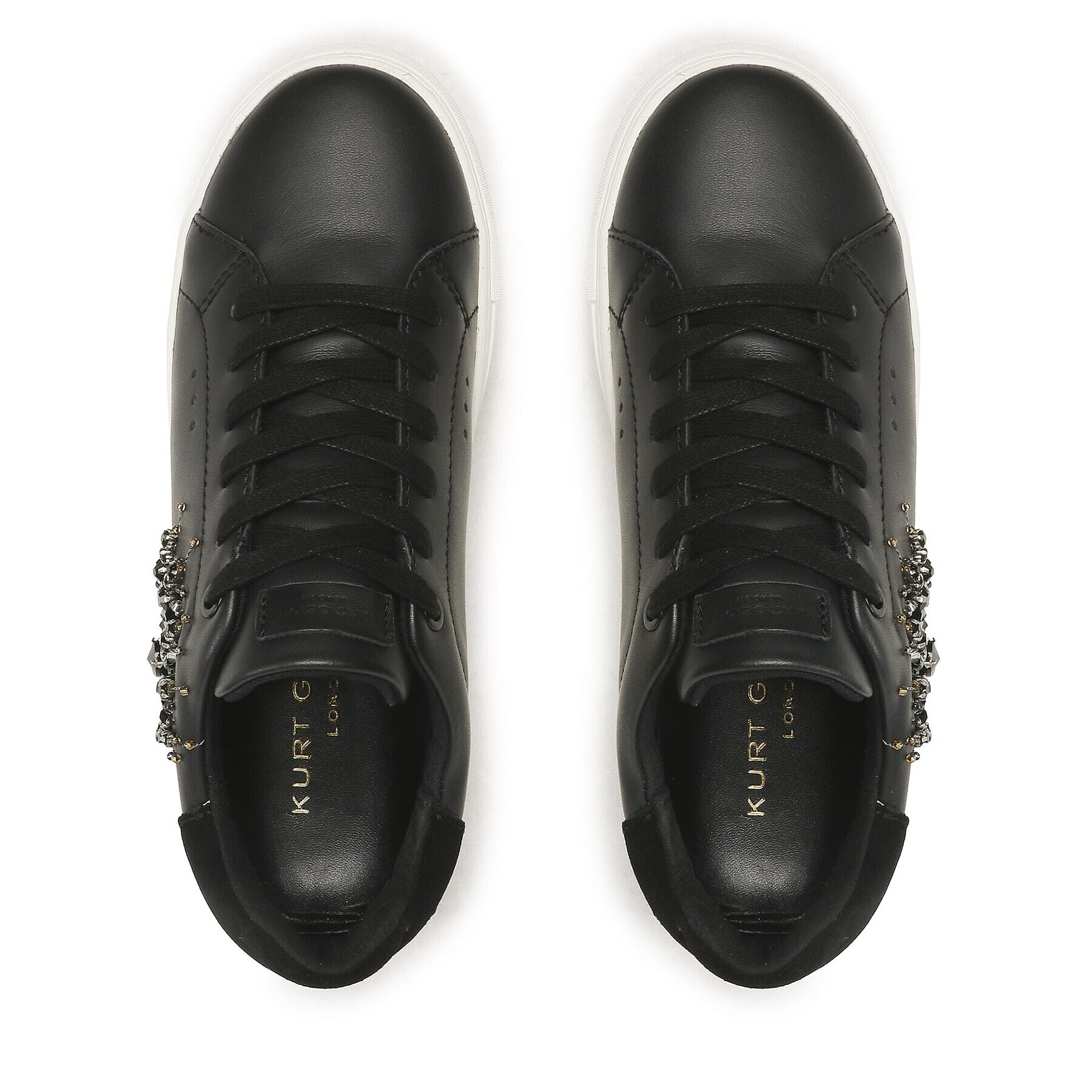 Kurt Geiger Сникърси Laney Eye 8487300109 Черен - Pepit.bg