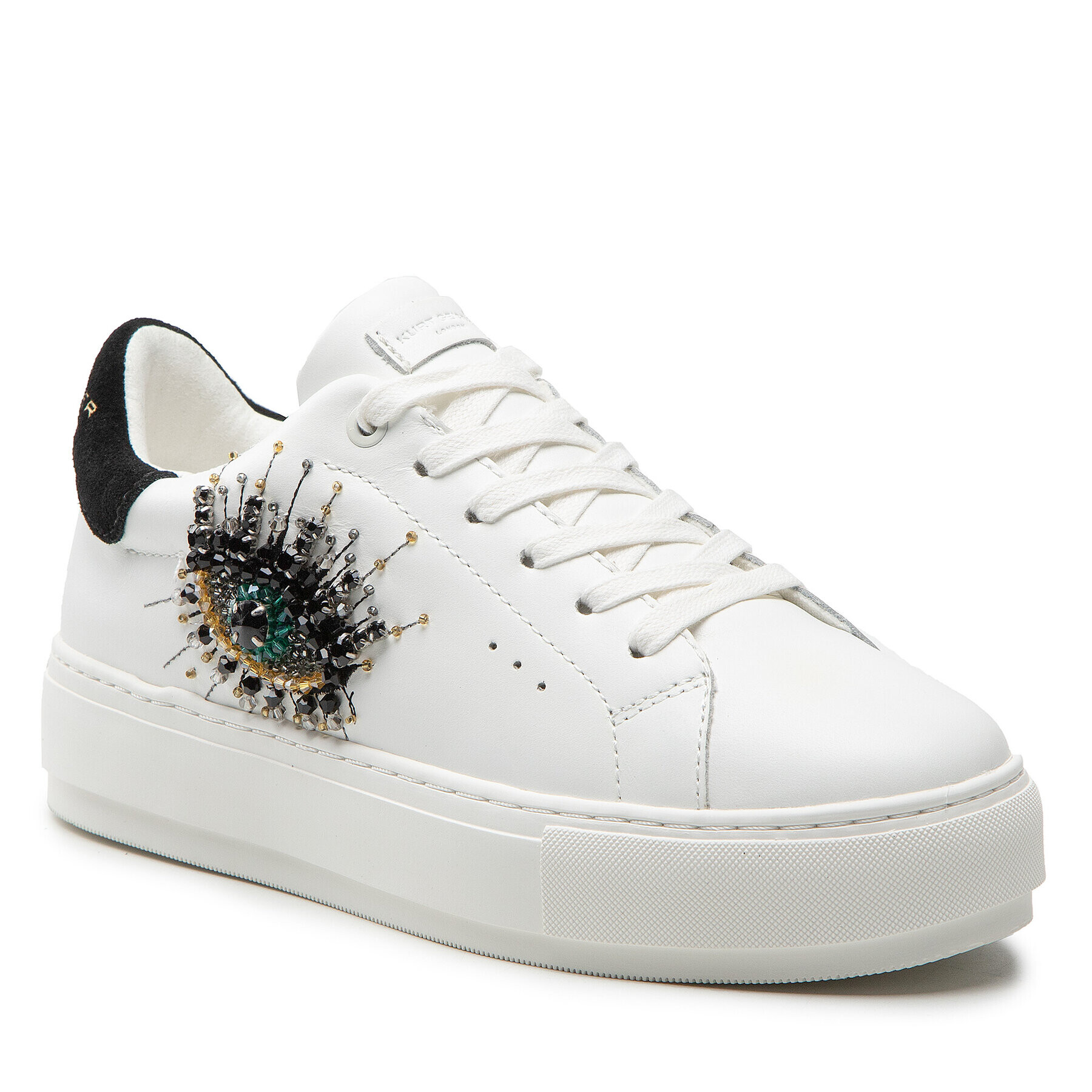 Kurt Geiger Сникърси Laney Eye 8487310109 Бял - Pepit.bg