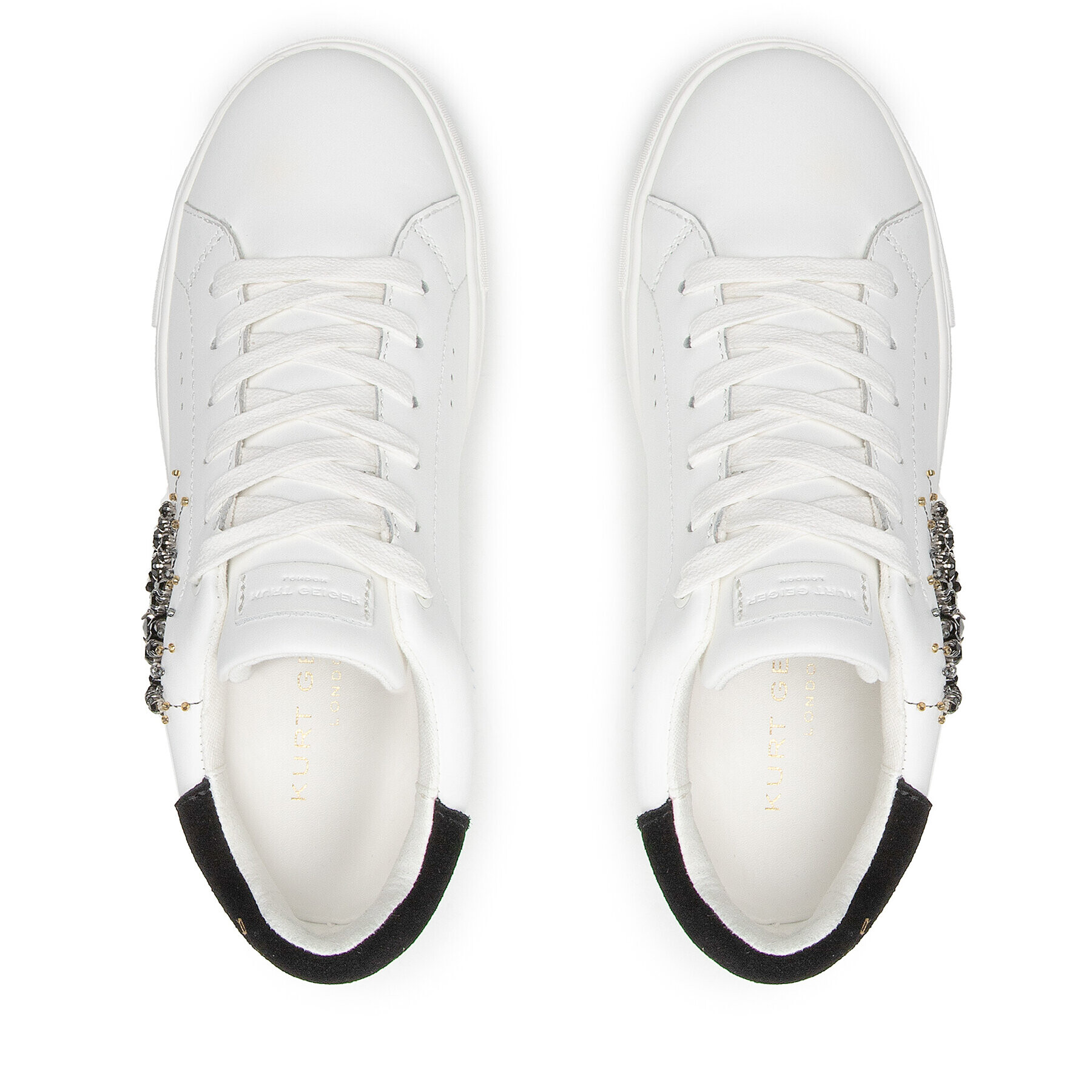 Kurt Geiger Сникърси Laney Eye 8487310109 Бял - Pepit.bg