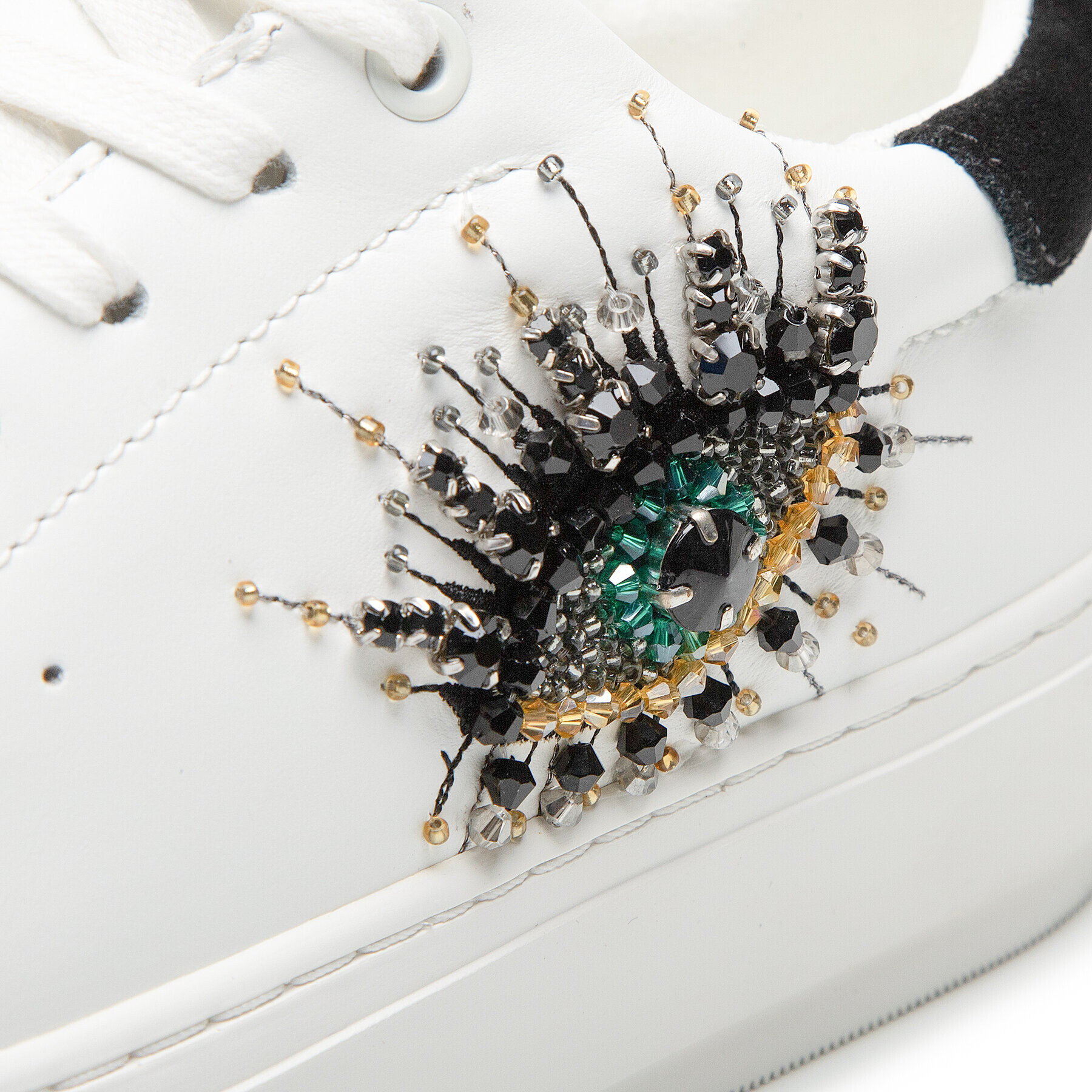 Kurt Geiger Сникърси Laney Eye 8487310109 Бял - Pepit.bg