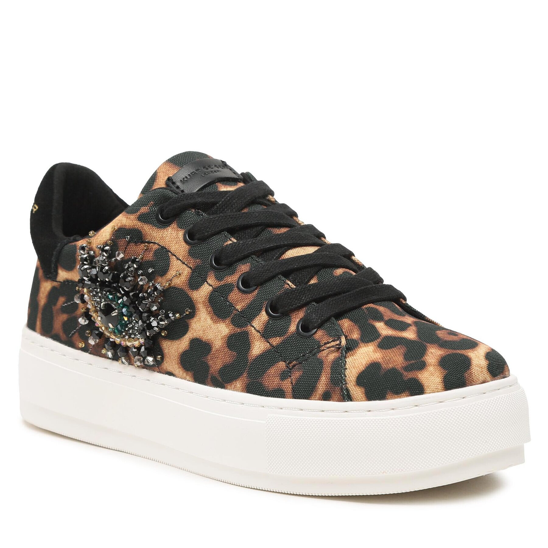 Kurt Geiger Сникърси Laney Eye 8487332609 Кафяв - Pepit.bg