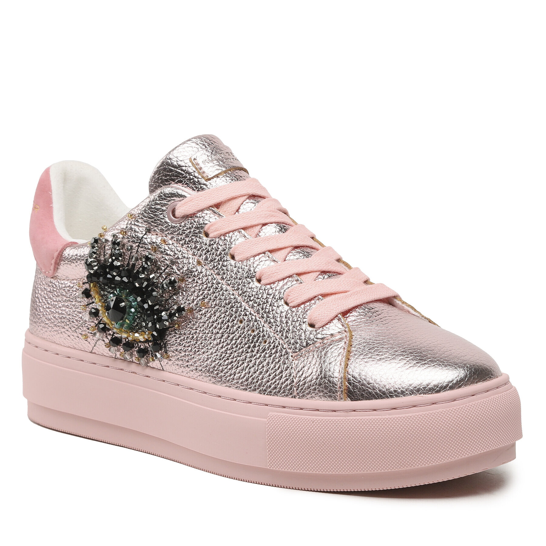 Kurt Geiger Сникърси Laney Eye 8487353109 Розов - Pepit.bg