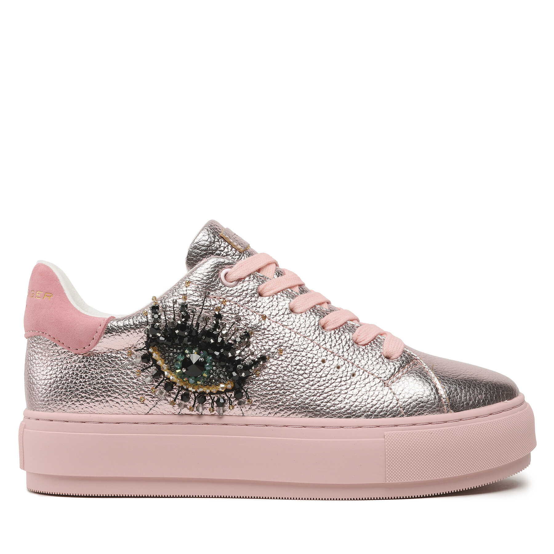 Kurt Geiger Сникърси Laney Eye 8487353109 Розов - Pepit.bg