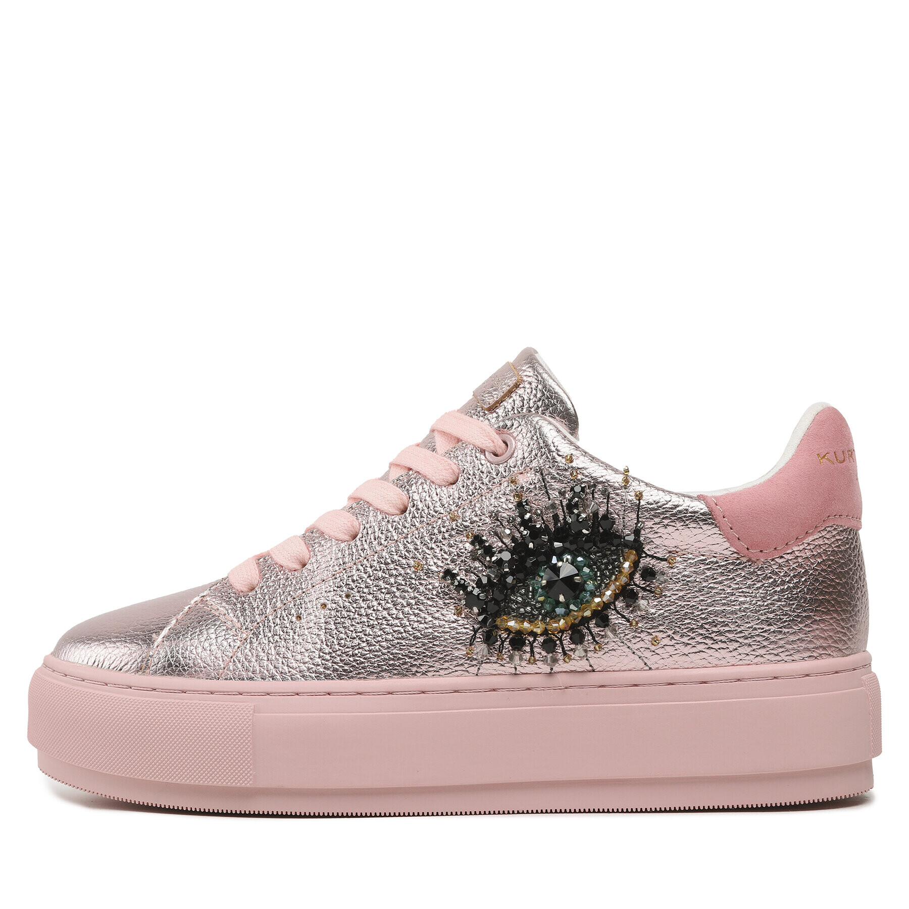 Kurt Geiger Сникърси Laney Eye 8487353109 Розов - Pepit.bg