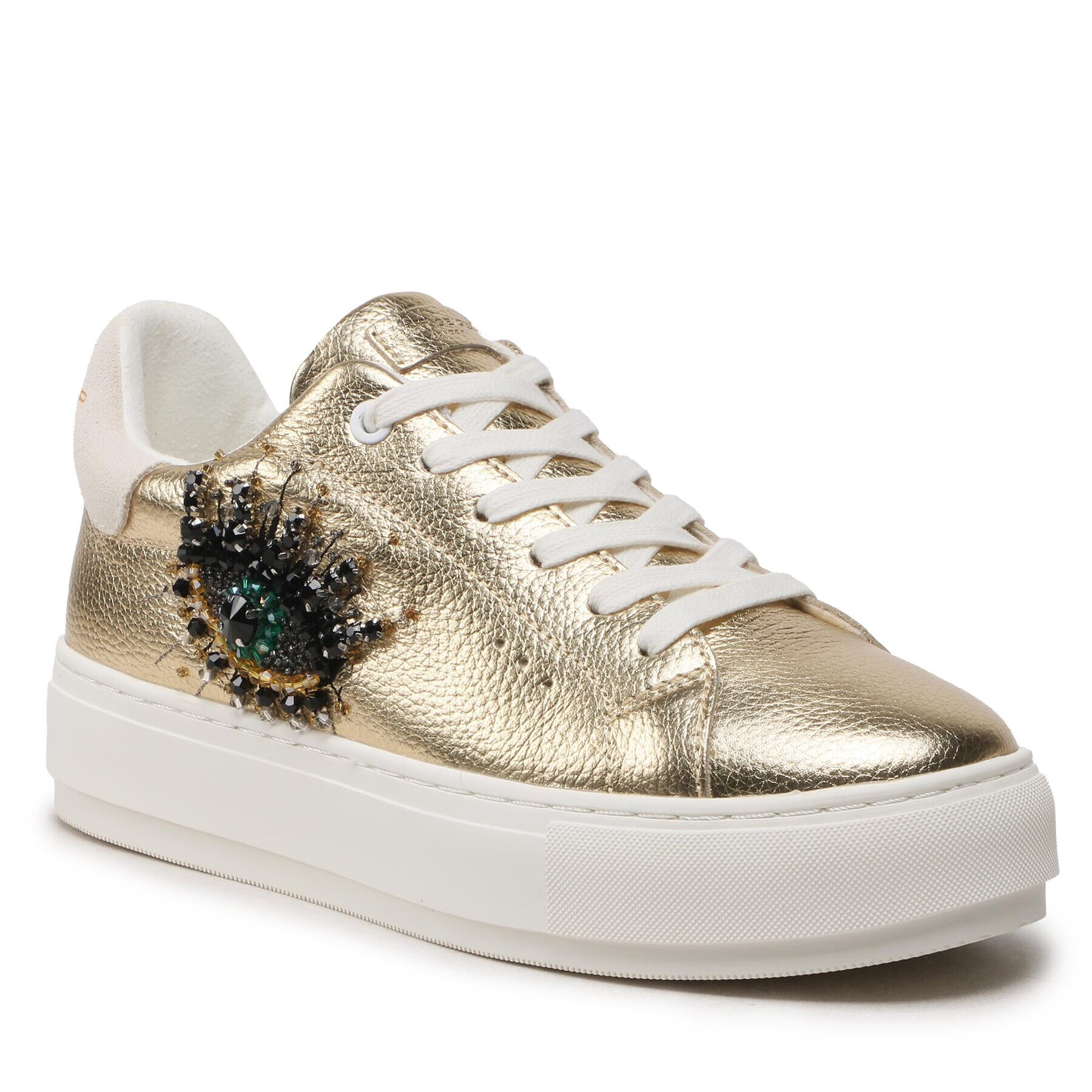 Kurt Geiger Сникърси Laney Eye 8487361109 Златист - Pepit.bg