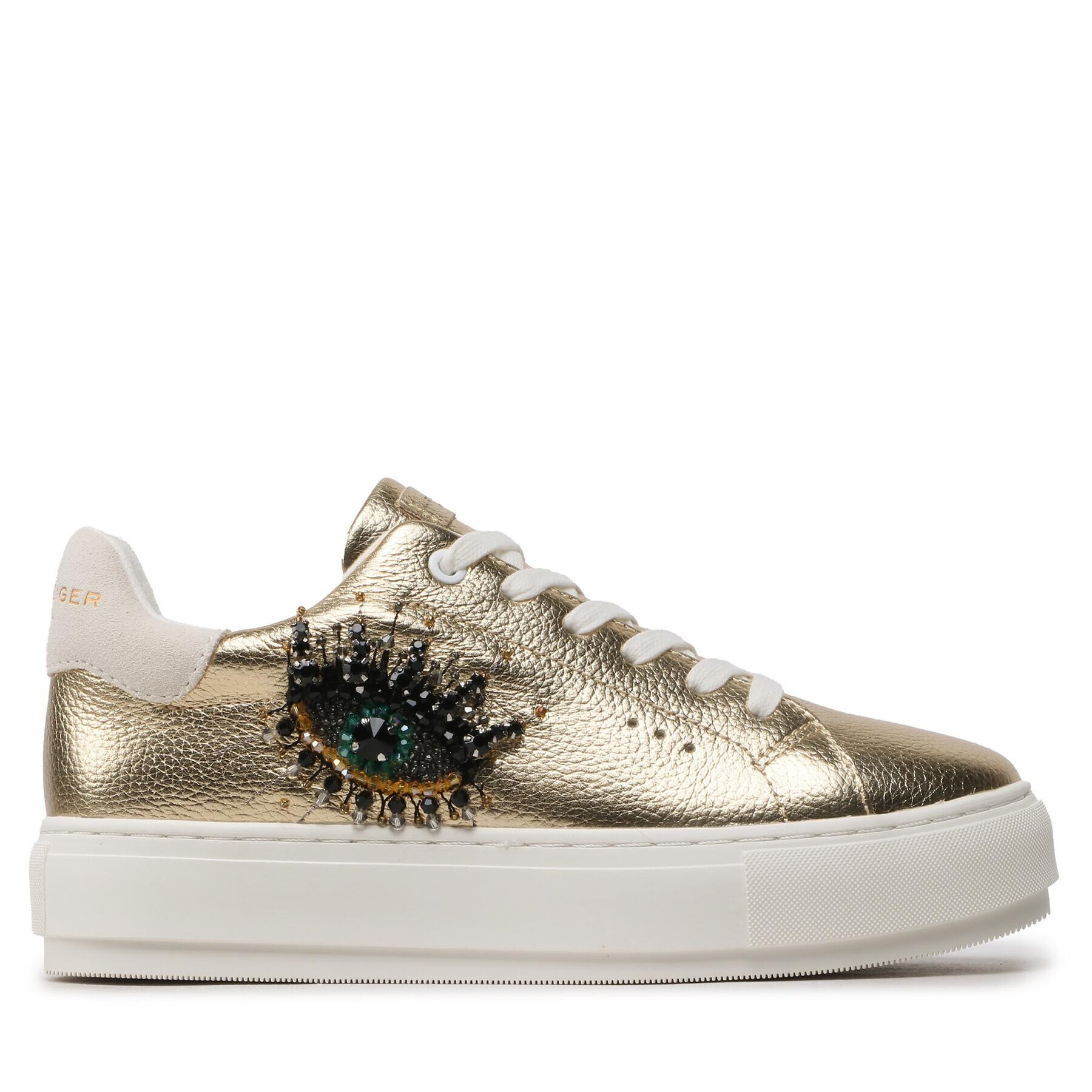 Kurt Geiger Сникърси Laney Eye 8487361109 Златист - Pepit.bg