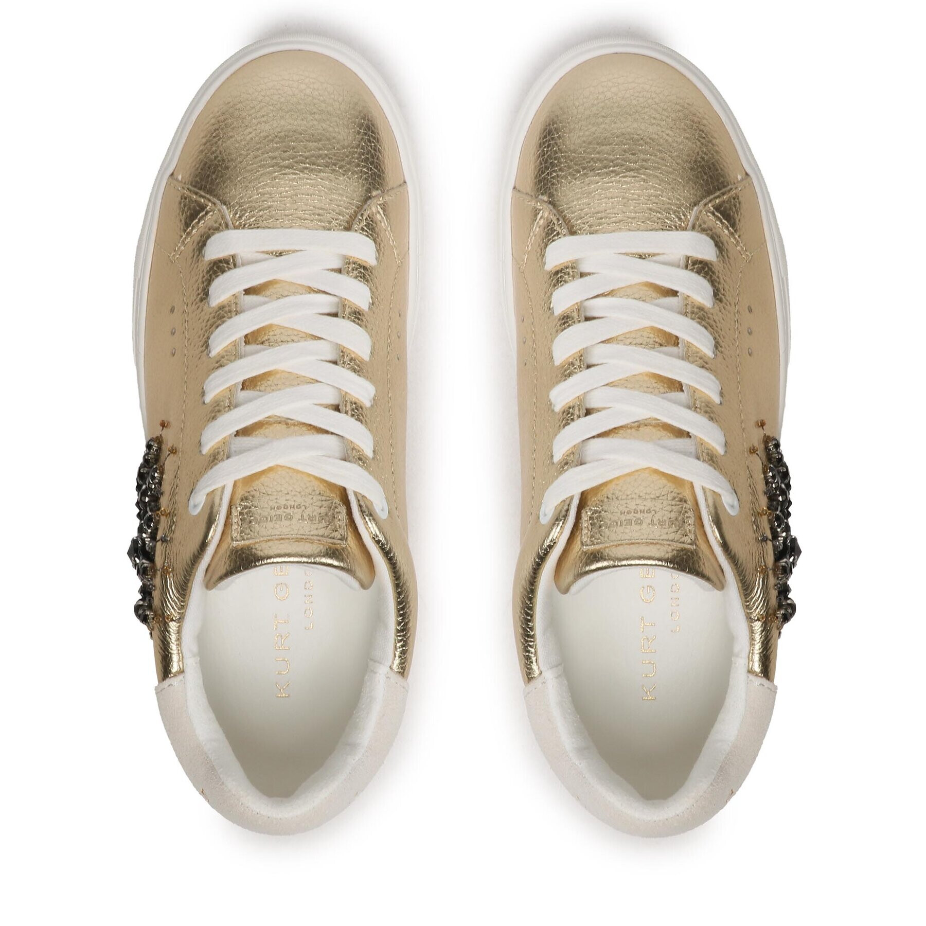 Kurt Geiger Сникърси Laney Eye 8487361109 Златист - Pepit.bg