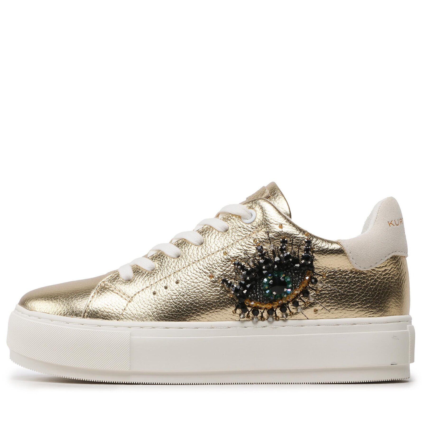 Kurt Geiger Сникърси Laney Eye 8487361109 Златист - Pepit.bg