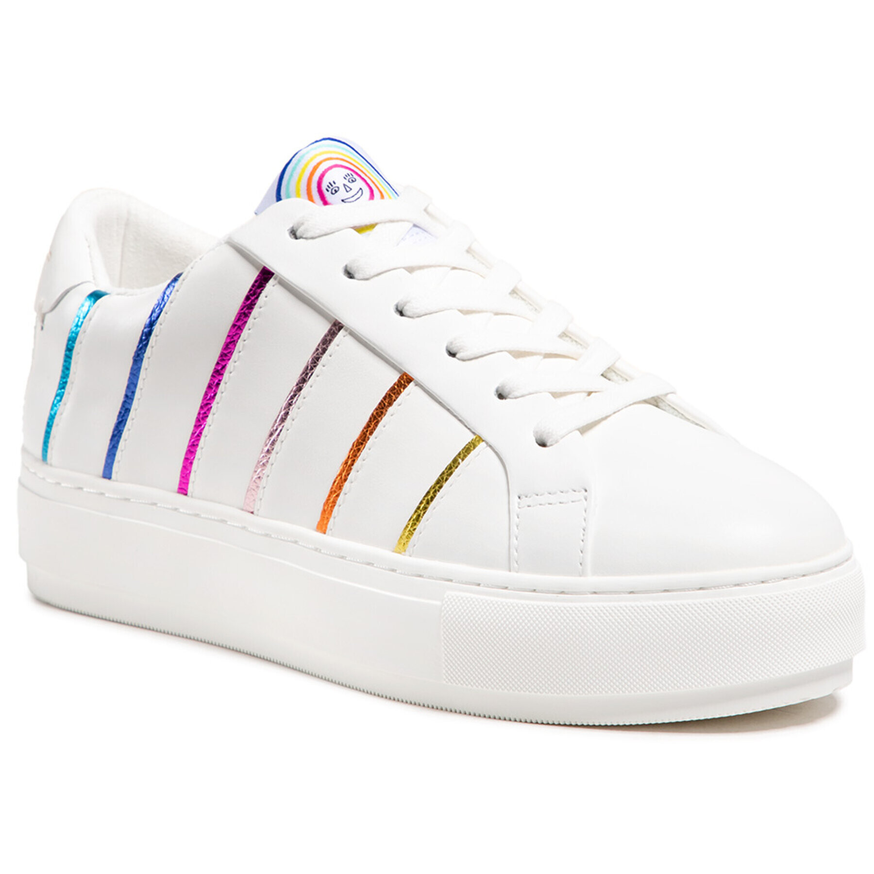 Kurt Geiger Сникърси Laney Piping 7468910109 Бял - Pepit.bg