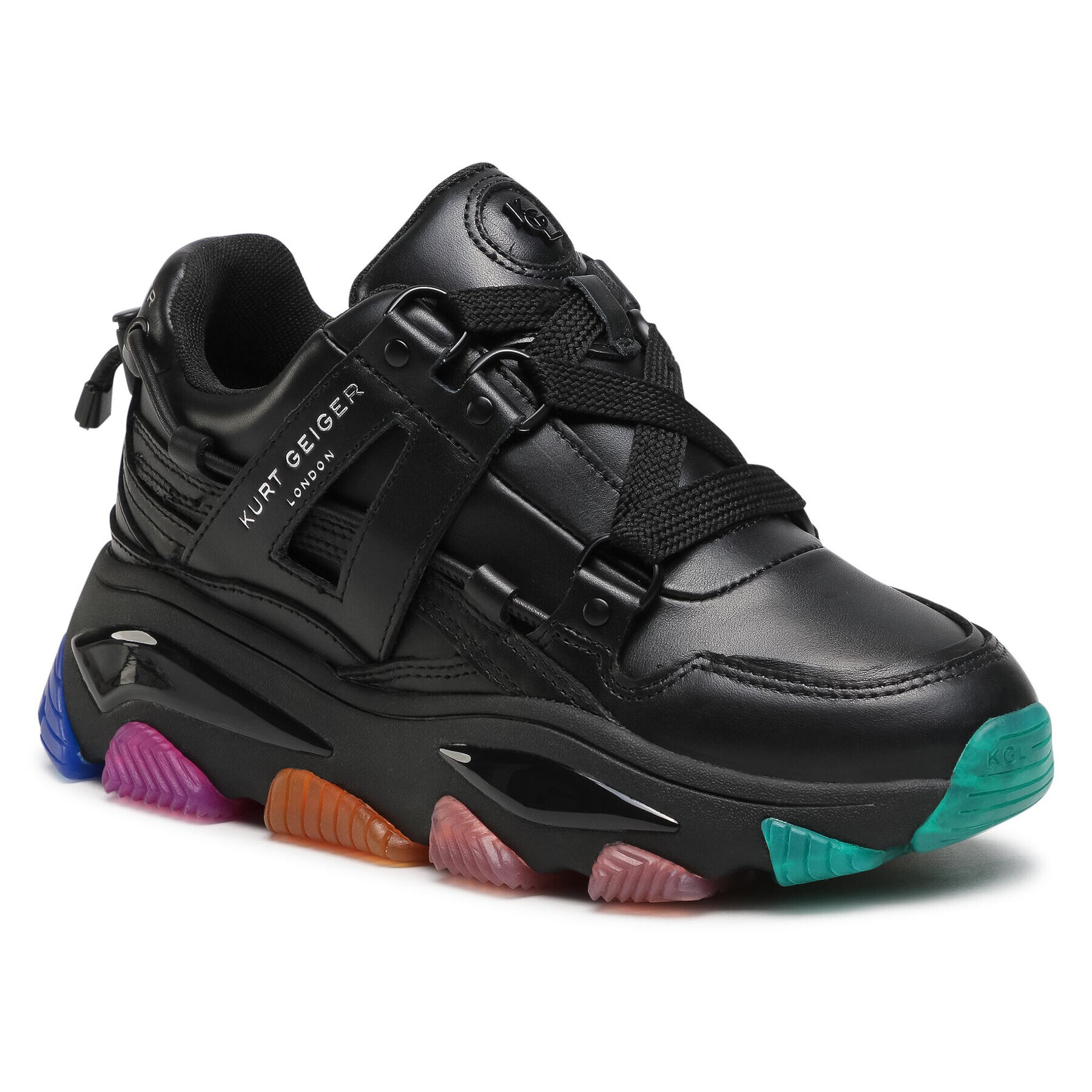 Kurt Geiger Сникърси Lettie 3203200109 Черен - Pepit.bg