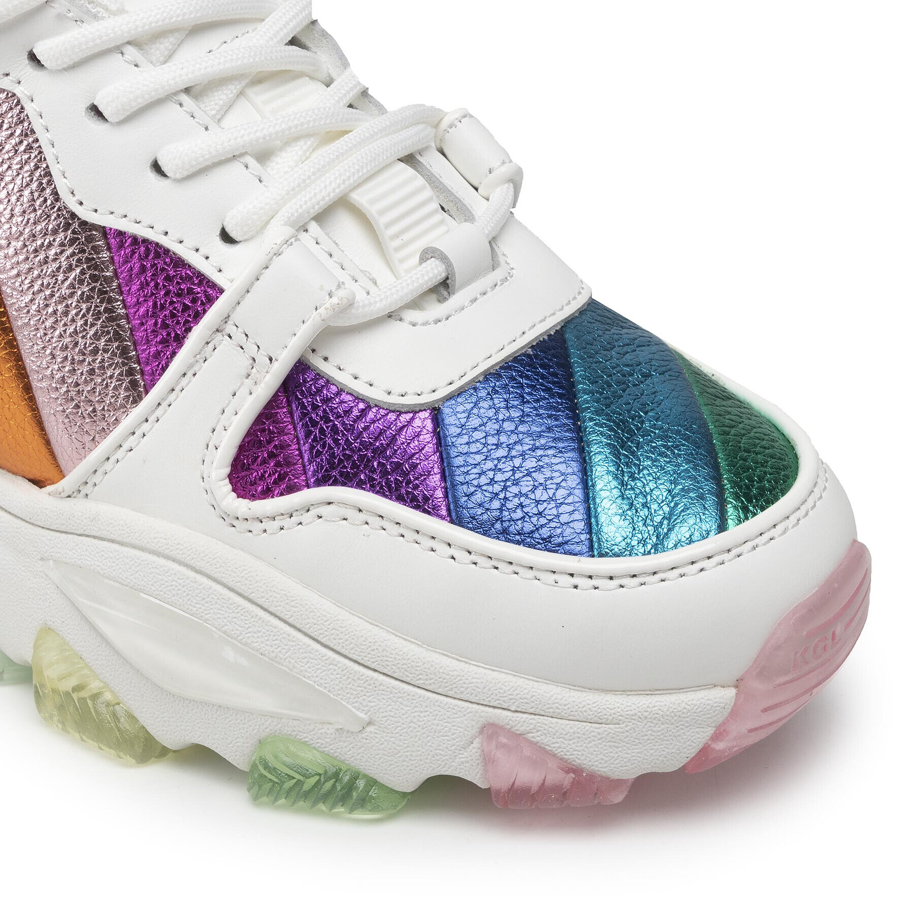 Kurt Geiger Сникърси Lettie Eagle 8880369109 Бял - Pepit.bg