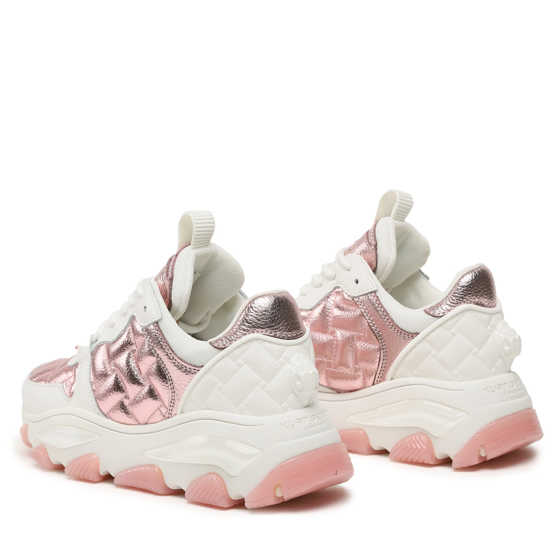 Kurt Geiger Сникърси Lettie Eagle 8880398109 Розов - Pepit.bg