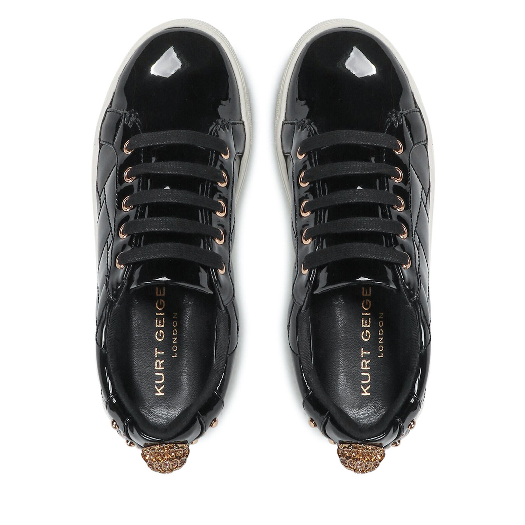 Kurt Geiger Сникърси Ludo 2629800309 Черен - Pepit.bg