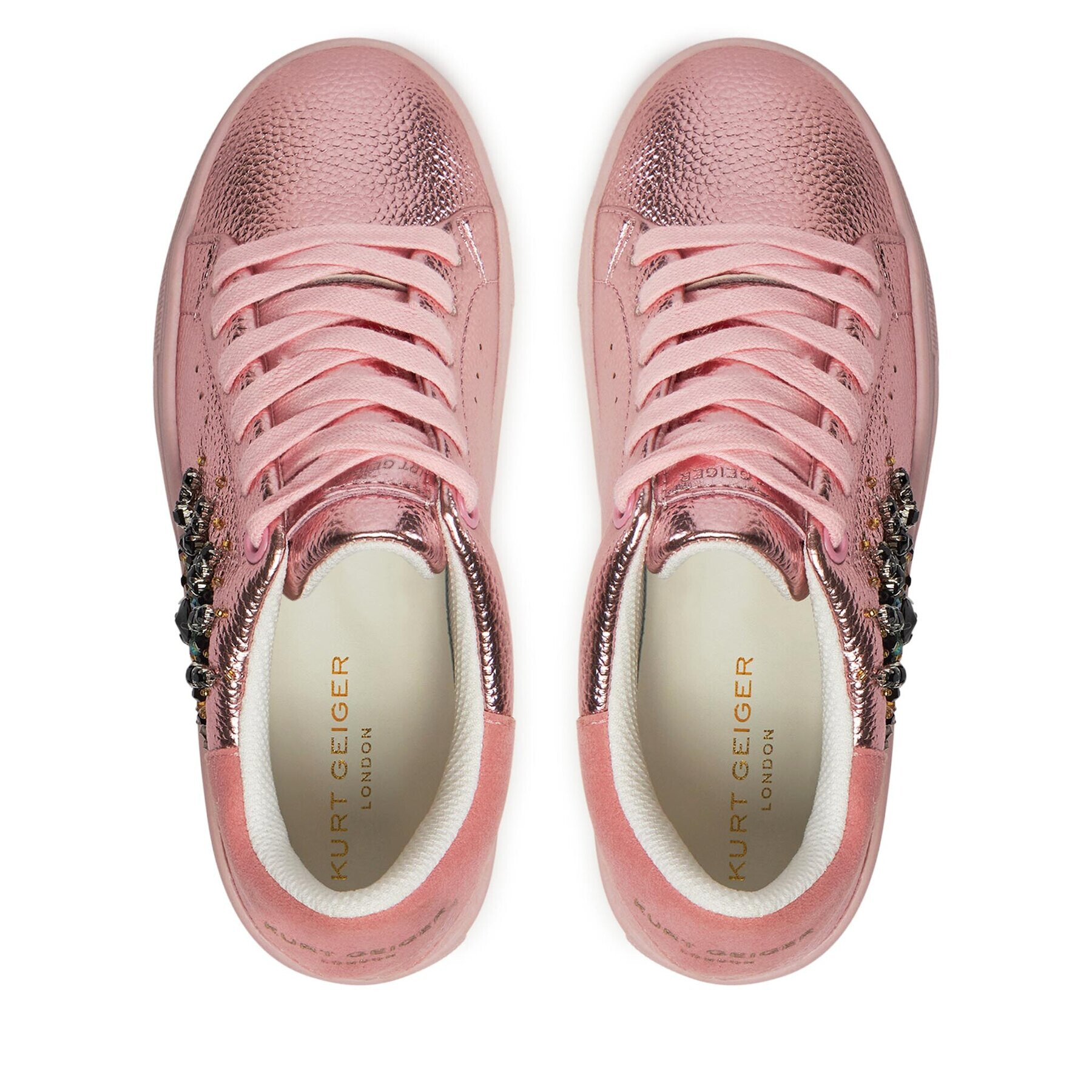 Kurt Geiger Сникърси Mini Laney 9389698109 Розов - Pepit.bg