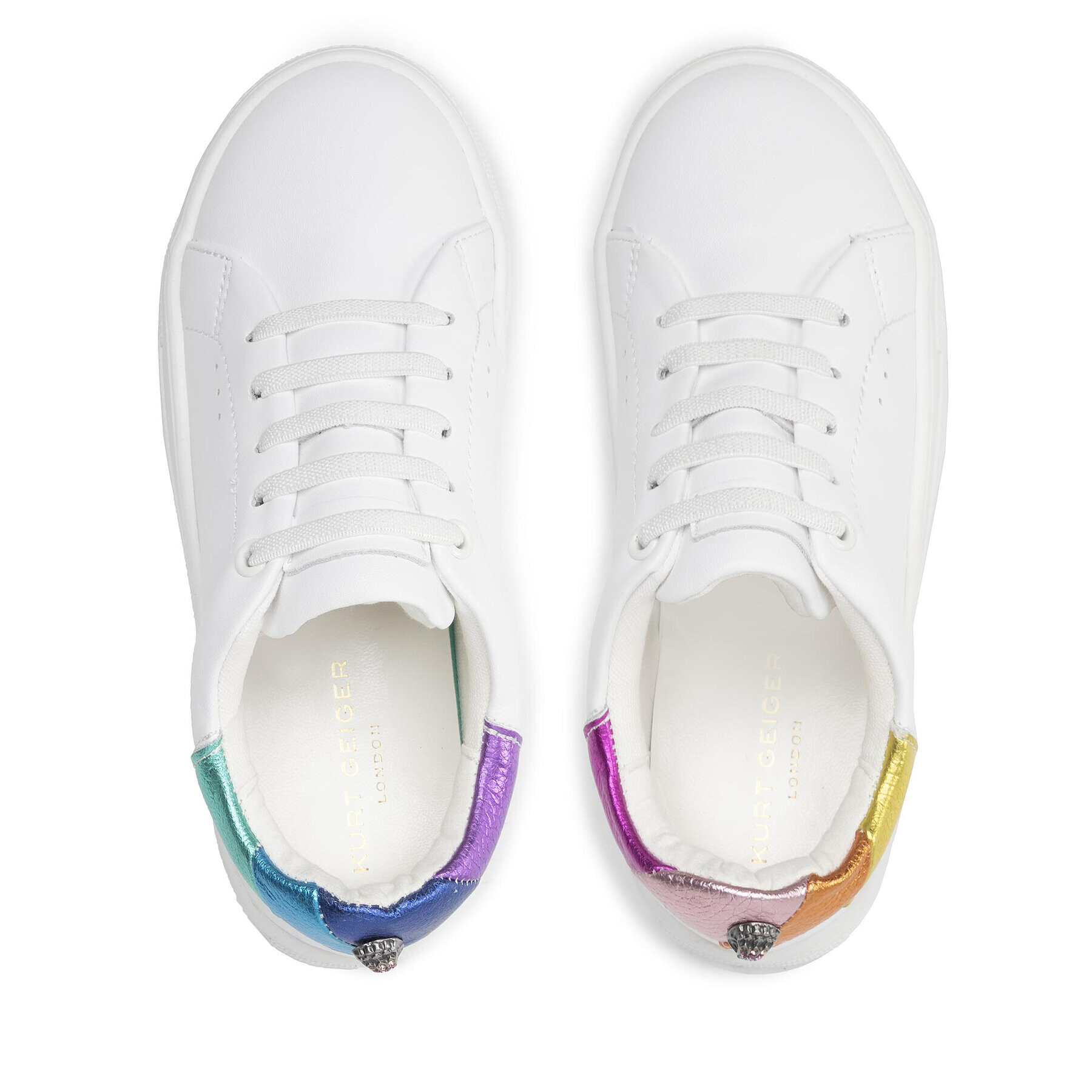 Kurt Geiger Сникърси Mini Laney Eagle 4322469979 Бял - Pepit.bg