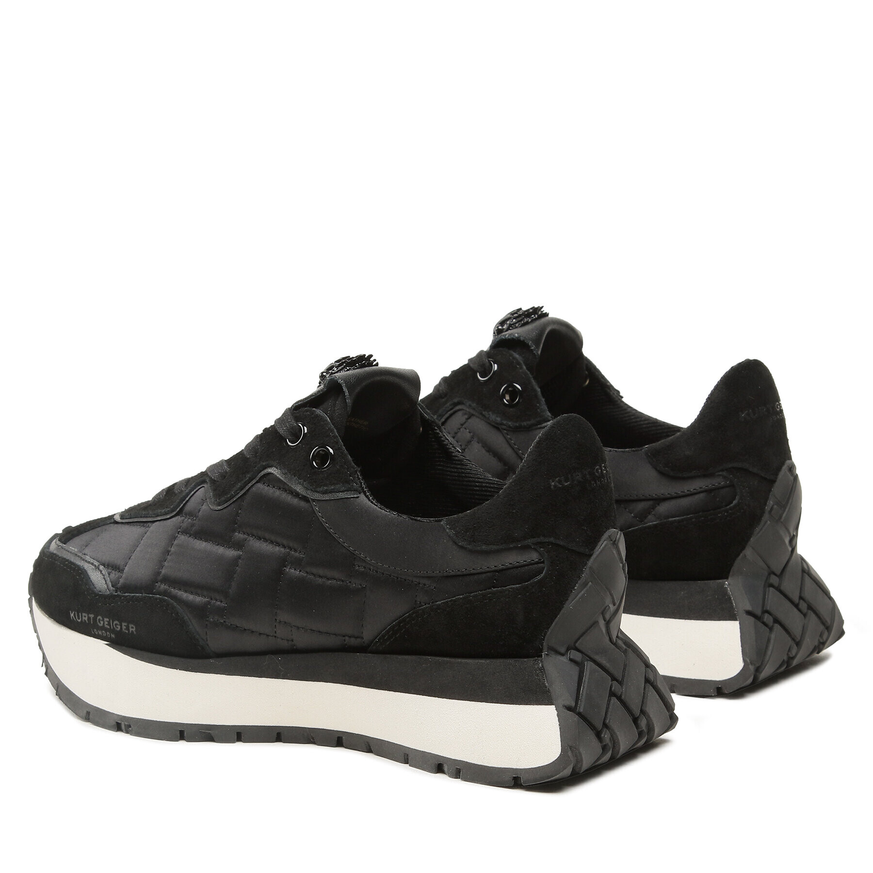 Kurt Geiger Сникърси Nylon Quilt Trainer 9796600609 Черен - Pepit.bg