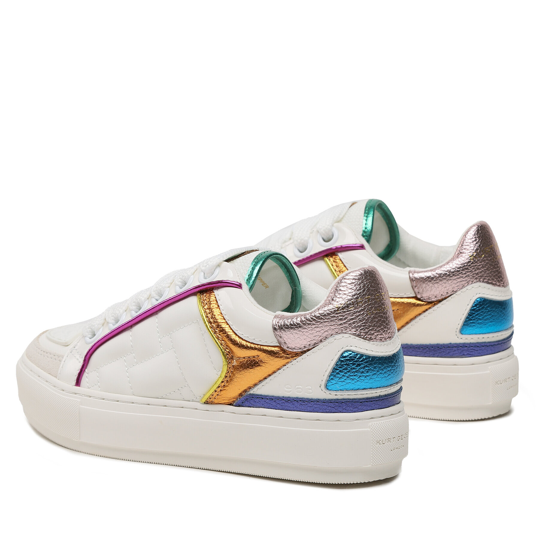 Kurt Geiger Сникърси Southbank 9564369109 Бял - Pepit.bg