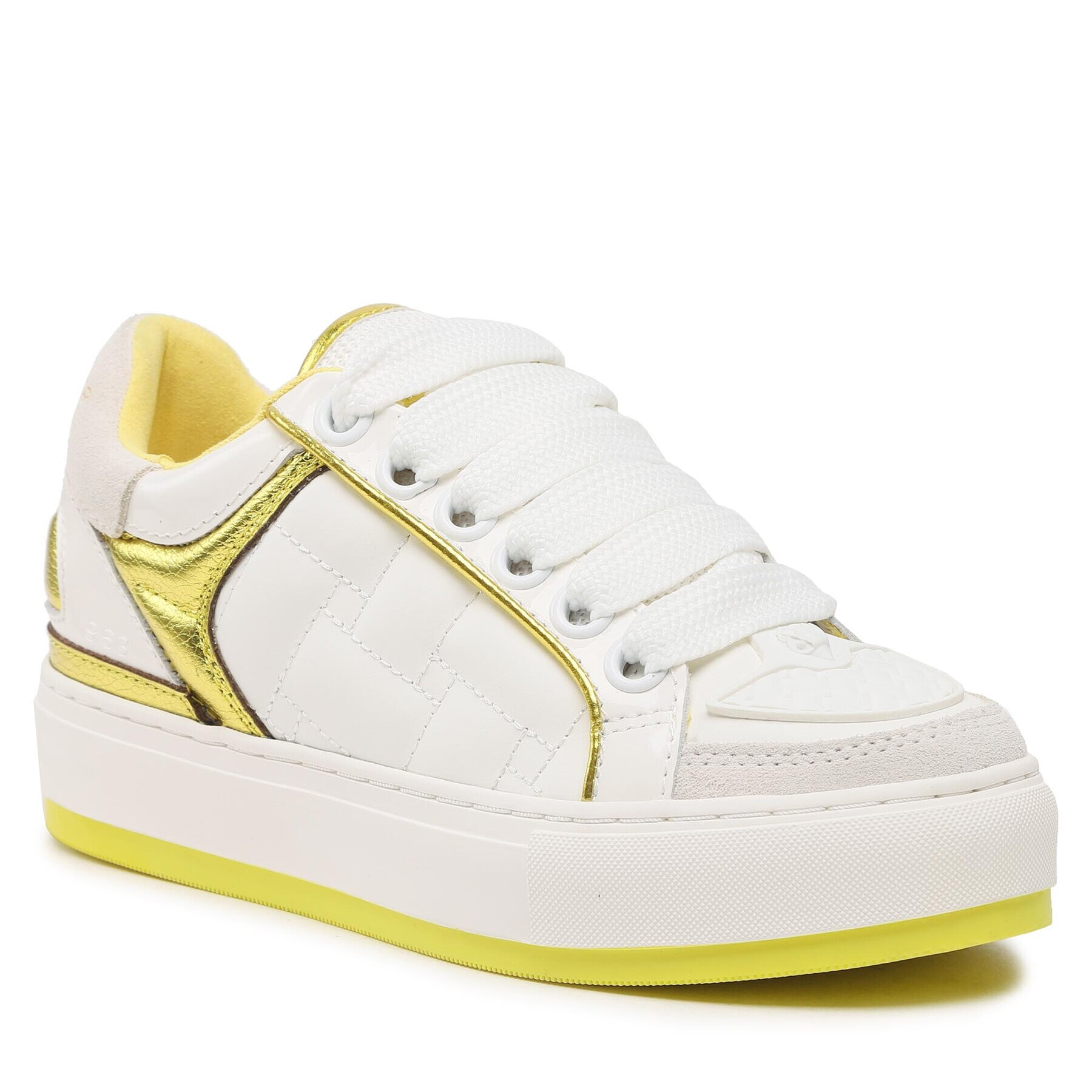 Kurt Geiger Сникърси Southbank 9564393109 Бял - Pepit.bg