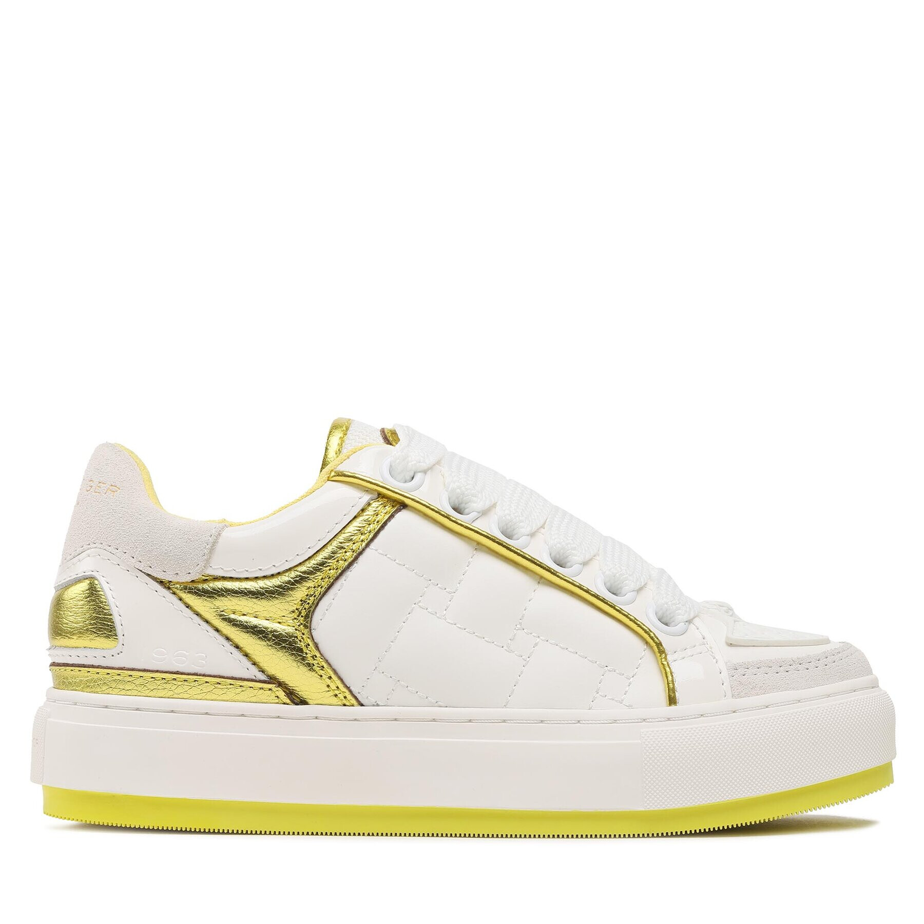 Kurt Geiger Сникърси Southbank 9564393109 Бял - Pepit.bg