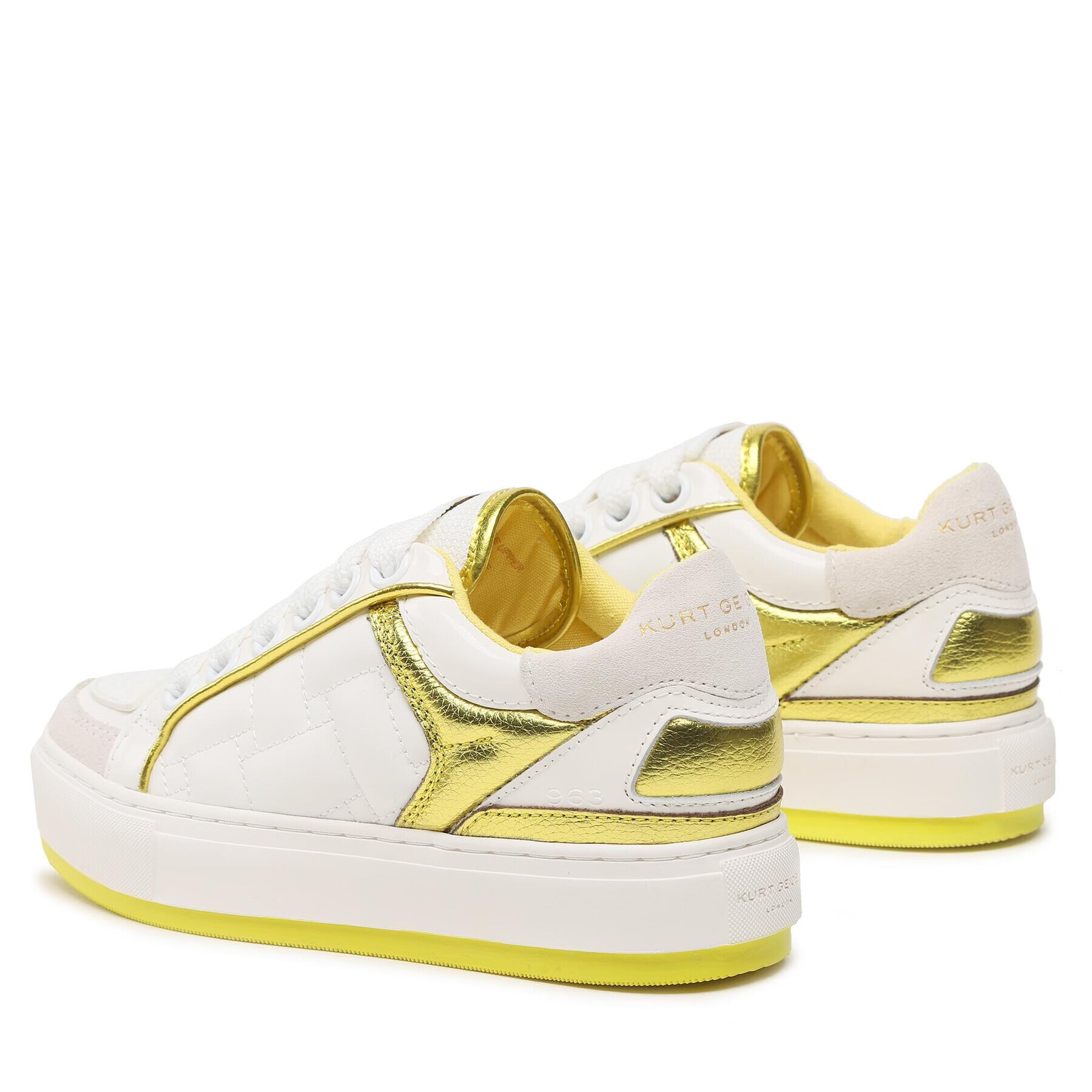 Kurt Geiger Сникърси Southbank 9564393109 Бял - Pepit.bg