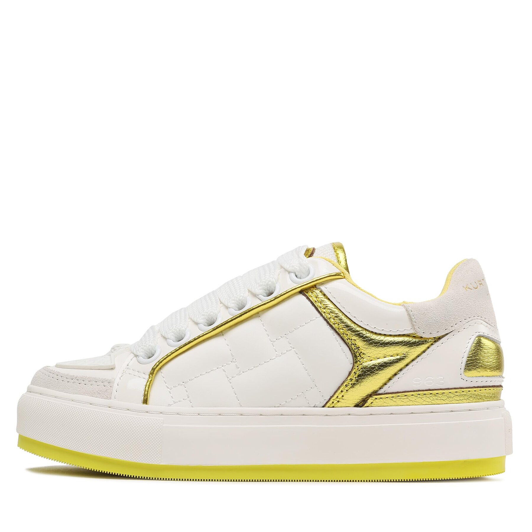 Kurt Geiger Сникърси Southbank 9564393109 Бял - Pepit.bg