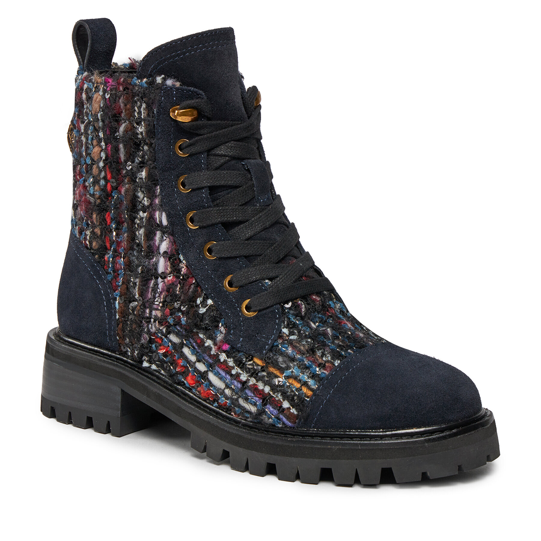 Kurt Geiger Туристически oбувки 225-Kensington Combat Boot 554589619 Син - Pepit.bg