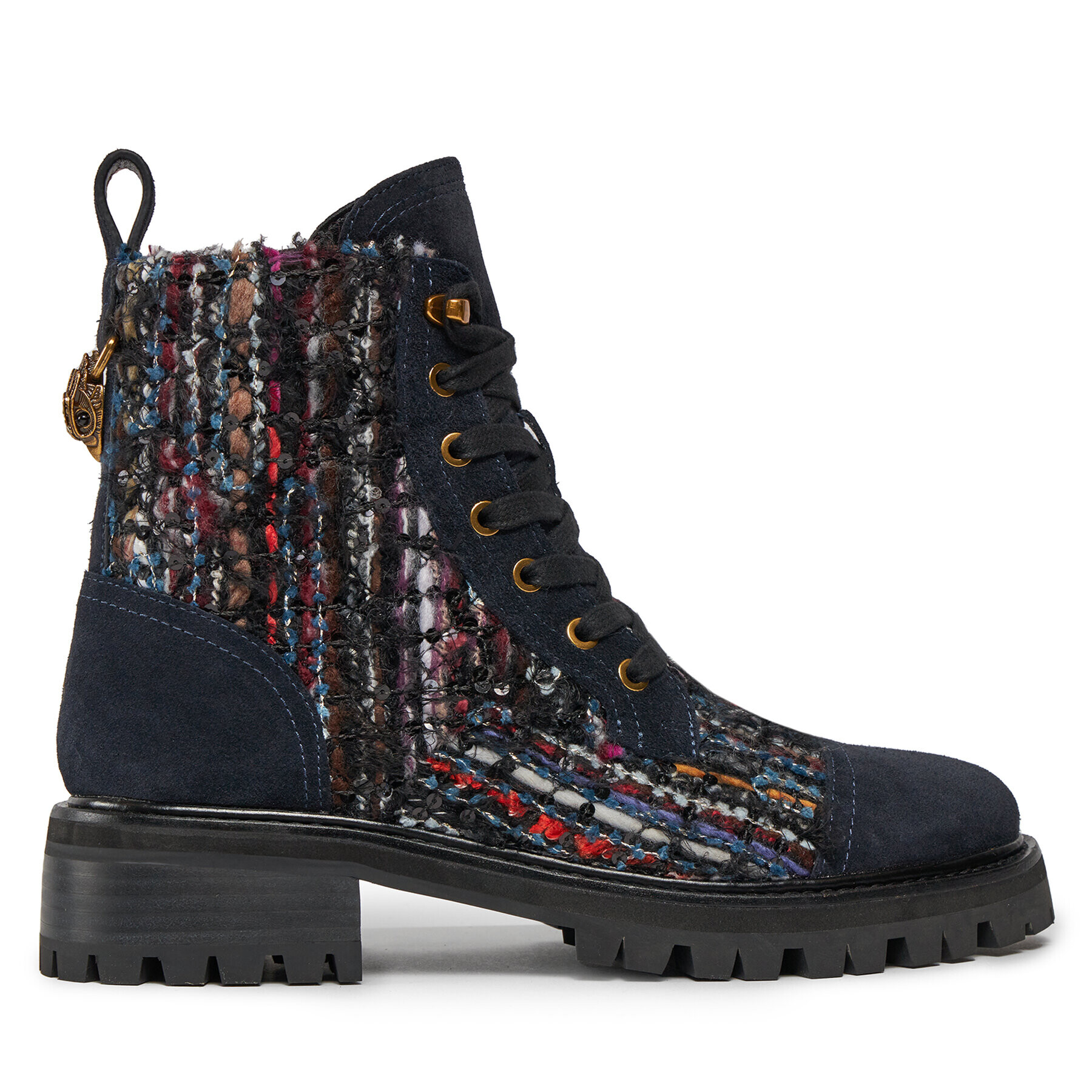 Kurt Geiger Туристически oбувки 225-Kensington Combat Boot 554589619 Син - Pepit.bg