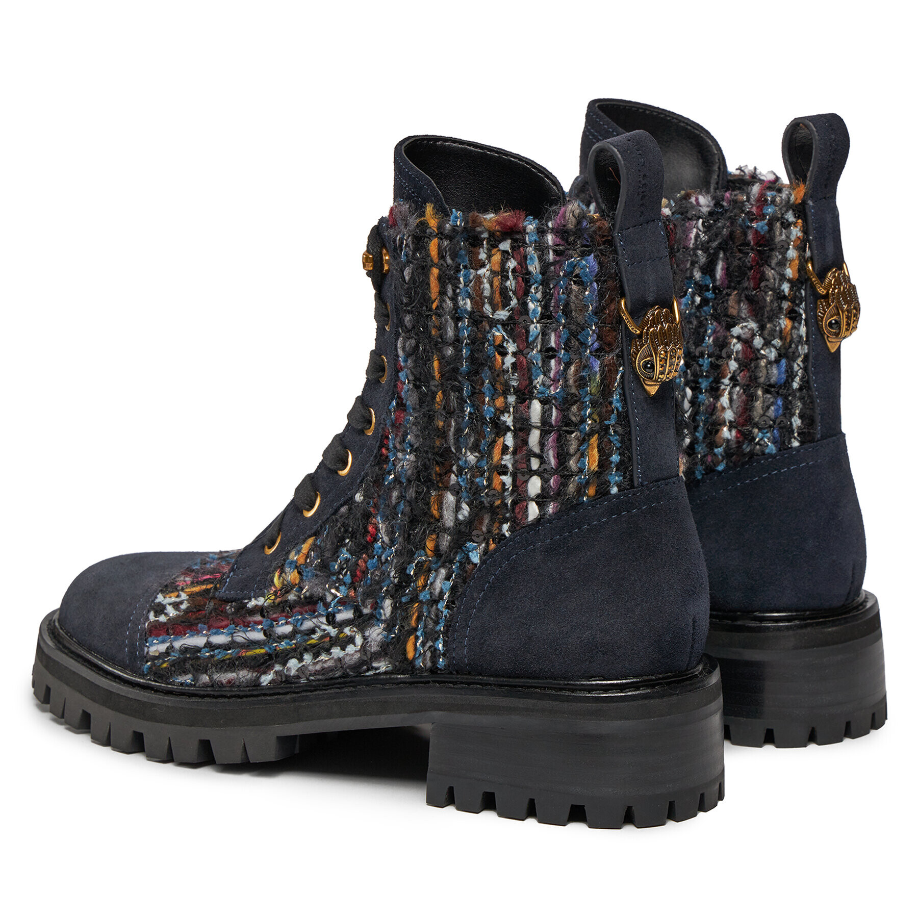 Kurt Geiger Туристически oбувки 225-Kensington Combat Boot 554589619 Син - Pepit.bg