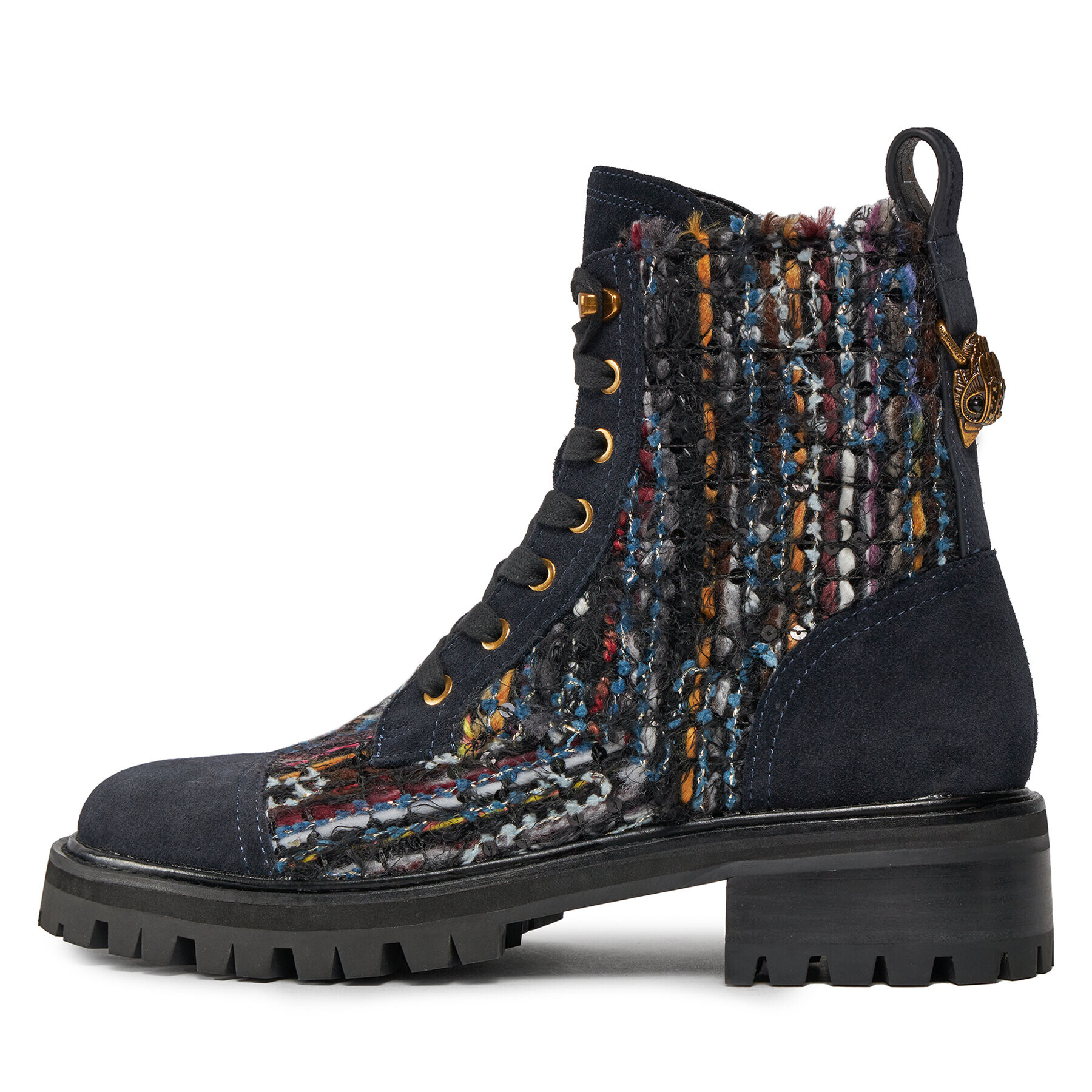 Kurt Geiger Туристически oбувки 225-Kensington Combat Boot 554589619 Син - Pepit.bg