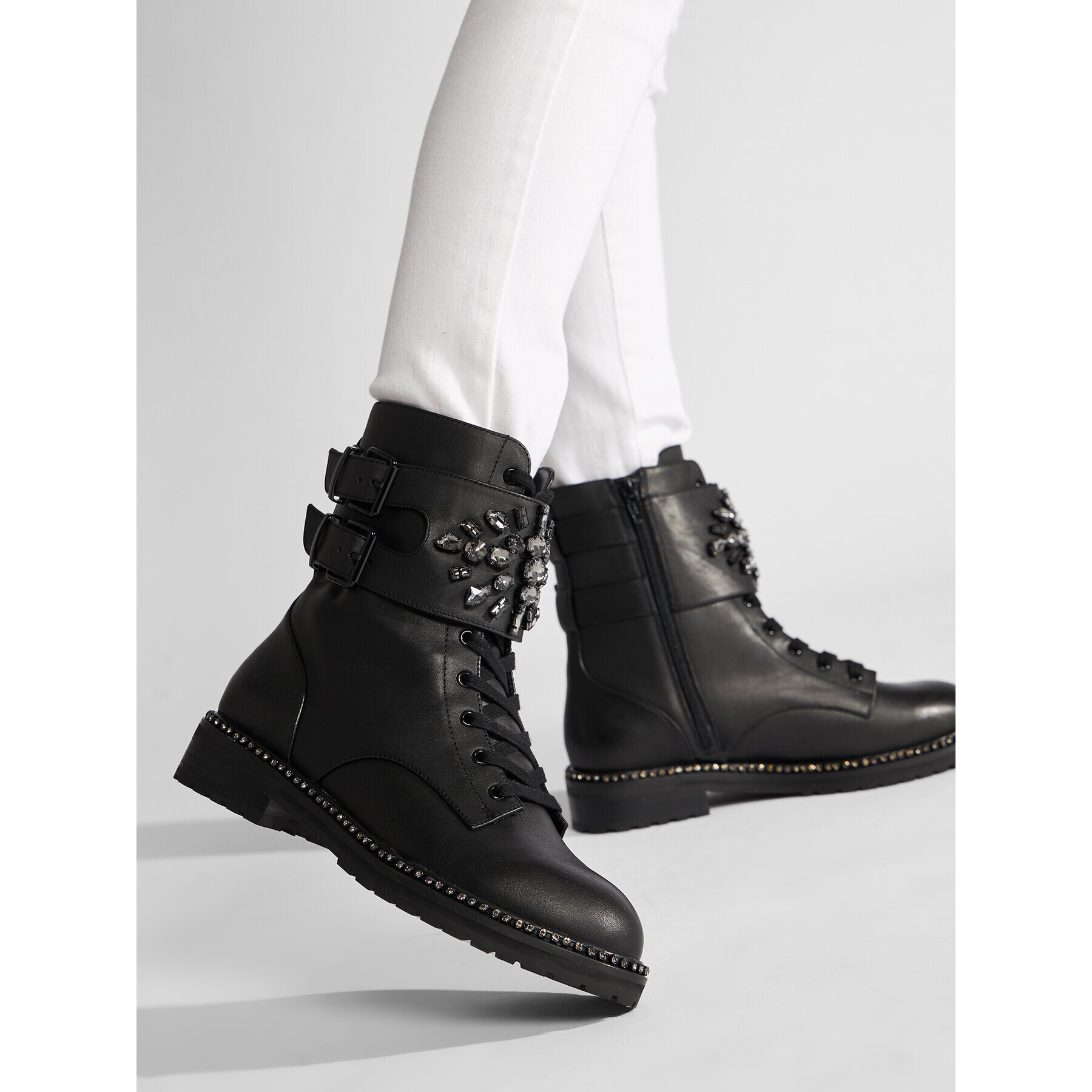Kurt Geiger Туристически oбувки Stoop 1128405109 Черен - Pepit.bg