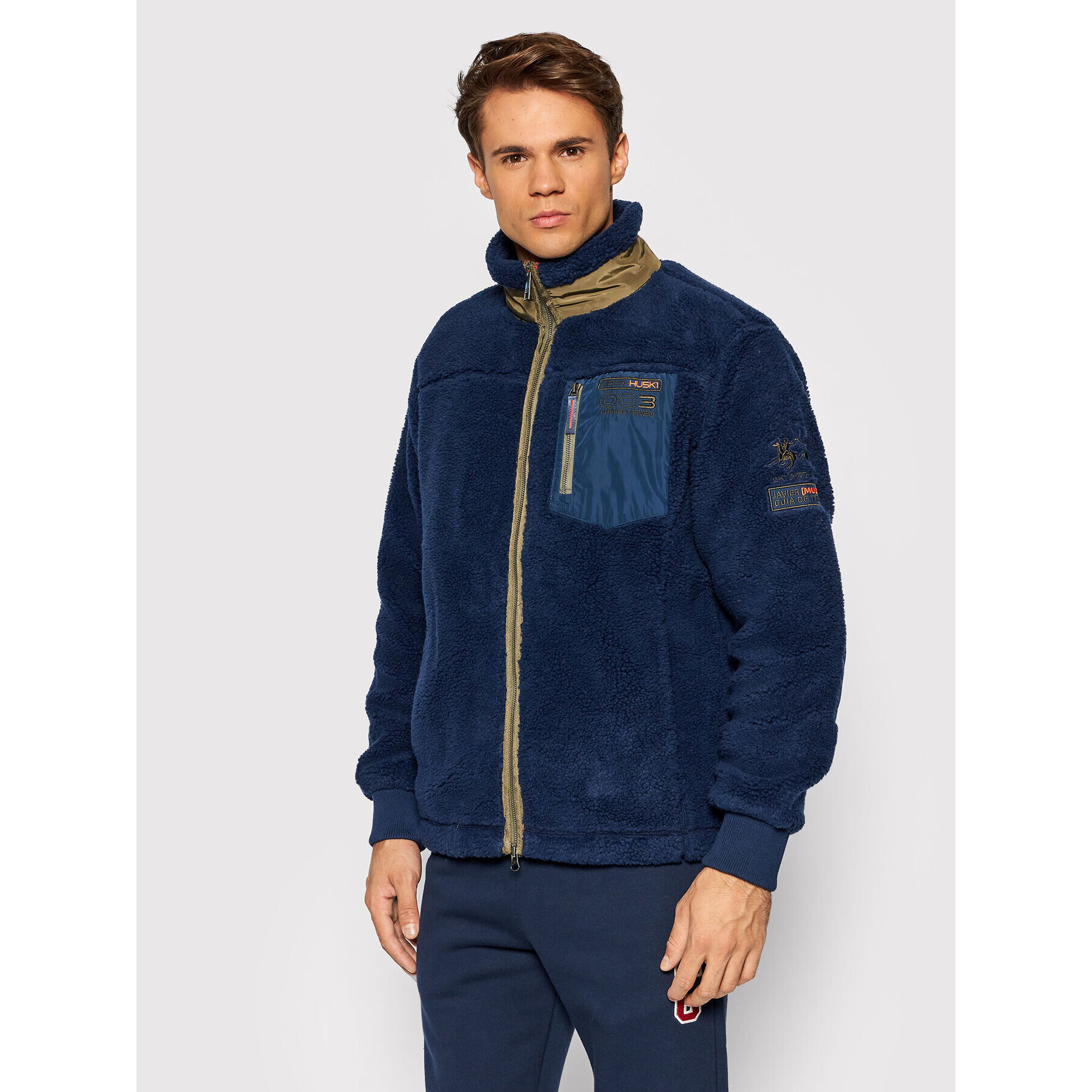 La Martina Преходно яке SMO006 FP213 Тъмносин Regular Fit - Pepit.bg