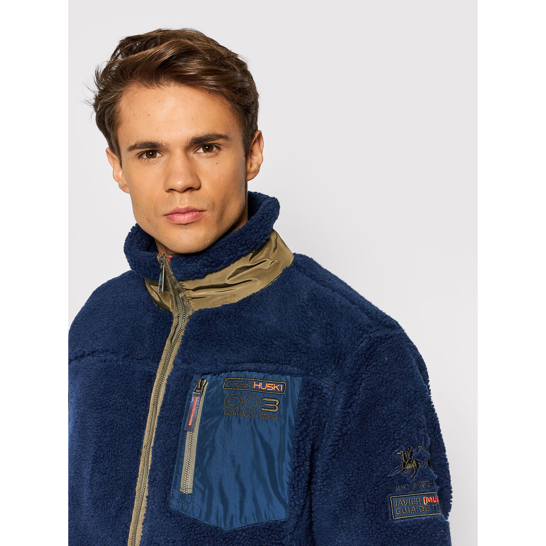 La Martina Преходно яке SMO006 FP213 Тъмносин Regular Fit - Pepit.bg