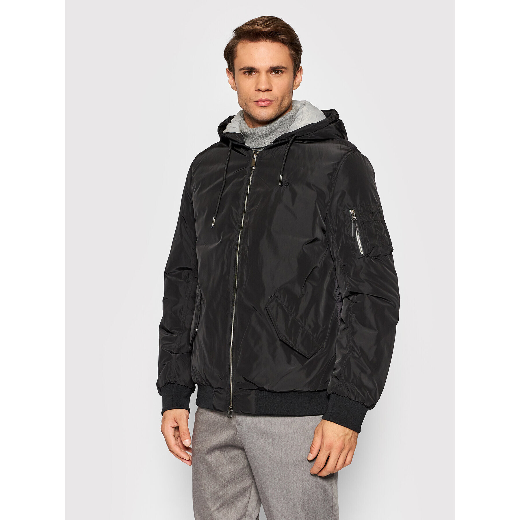 La Martina Преходно яке SMO008 PA004 Черен Regular Fit - Pepit.bg