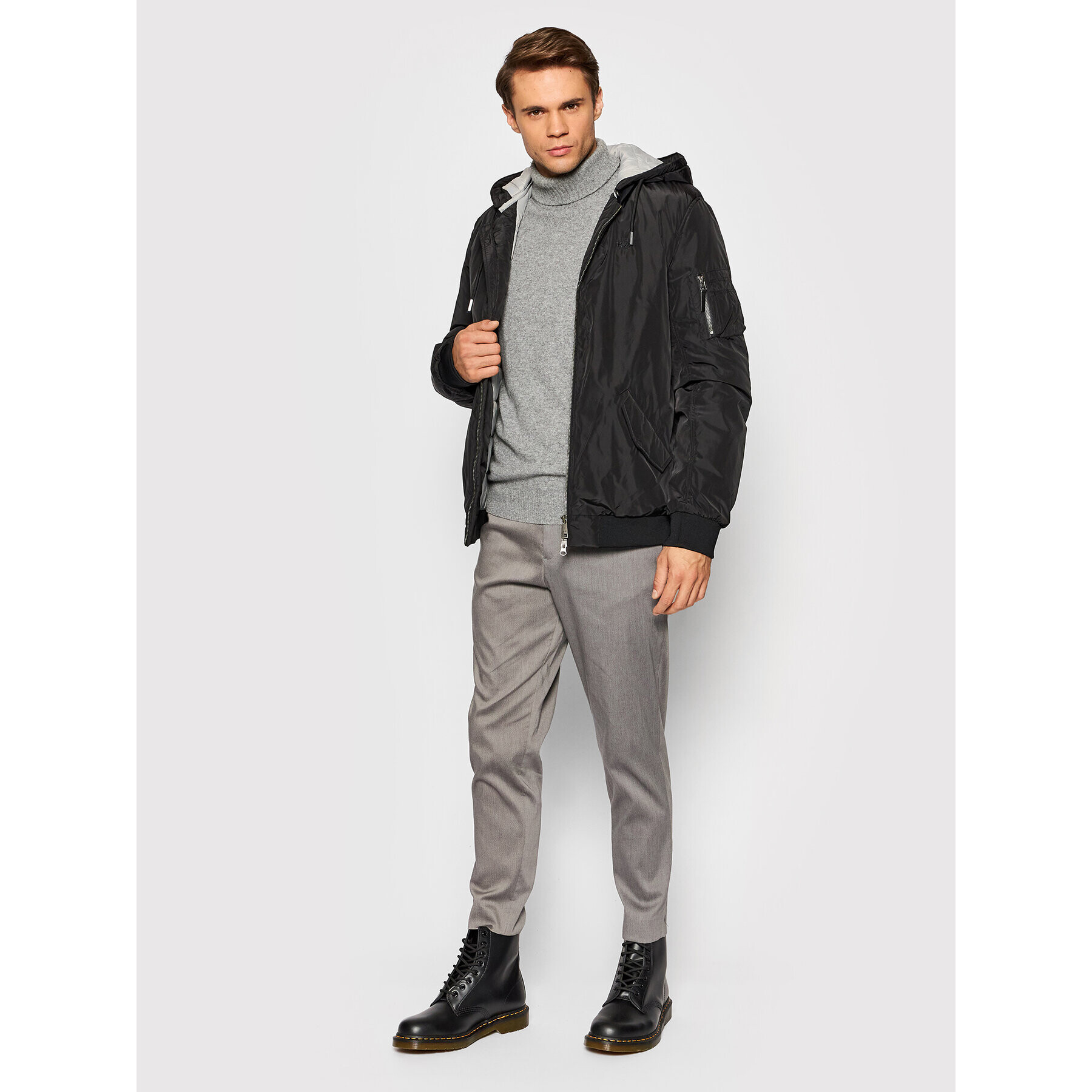 La Martina Преходно яке SMO008 PA004 Черен Regular Fit - Pepit.bg