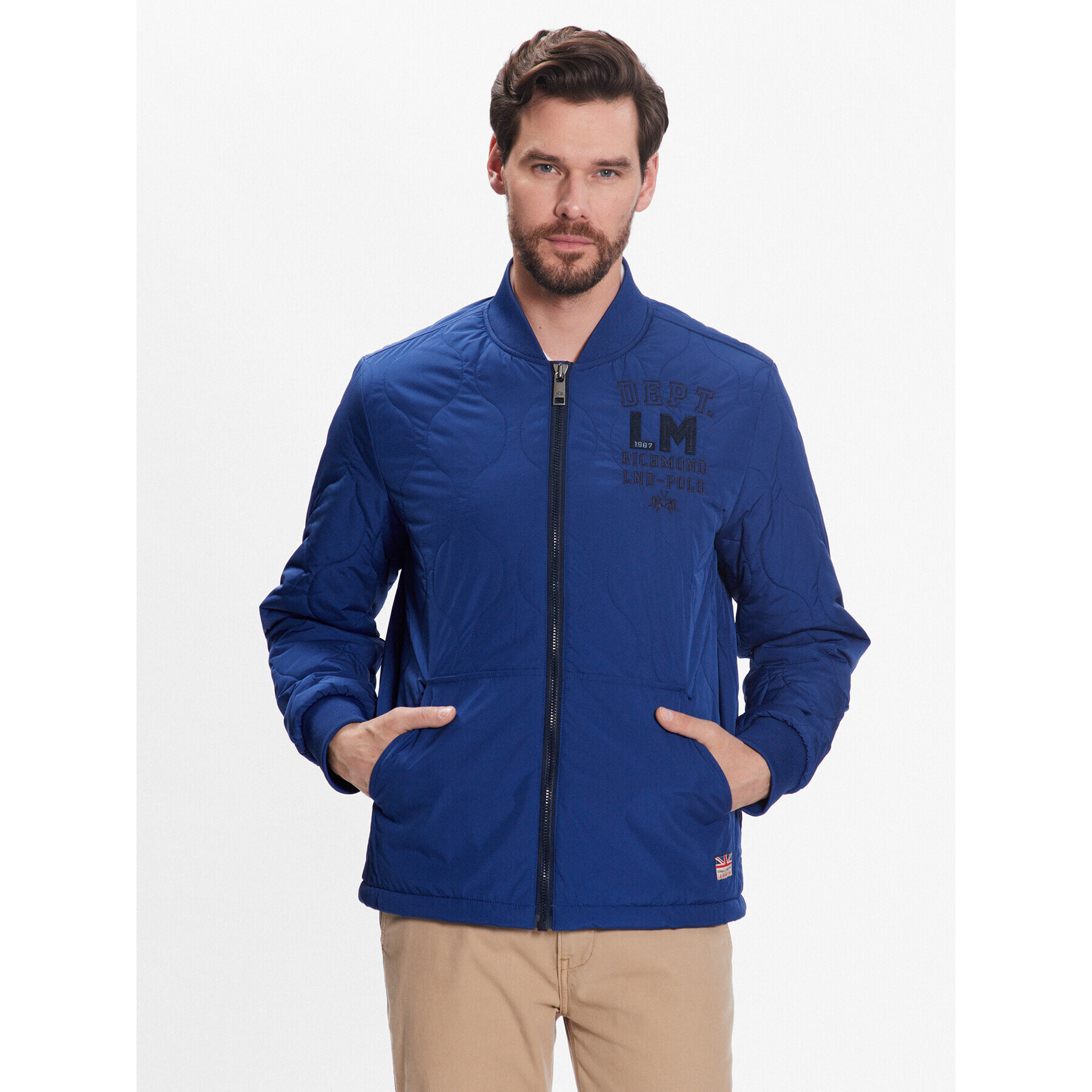 La Martina Преходно яке VMO300 PL028 Син Regular Fit - Pepit.bg