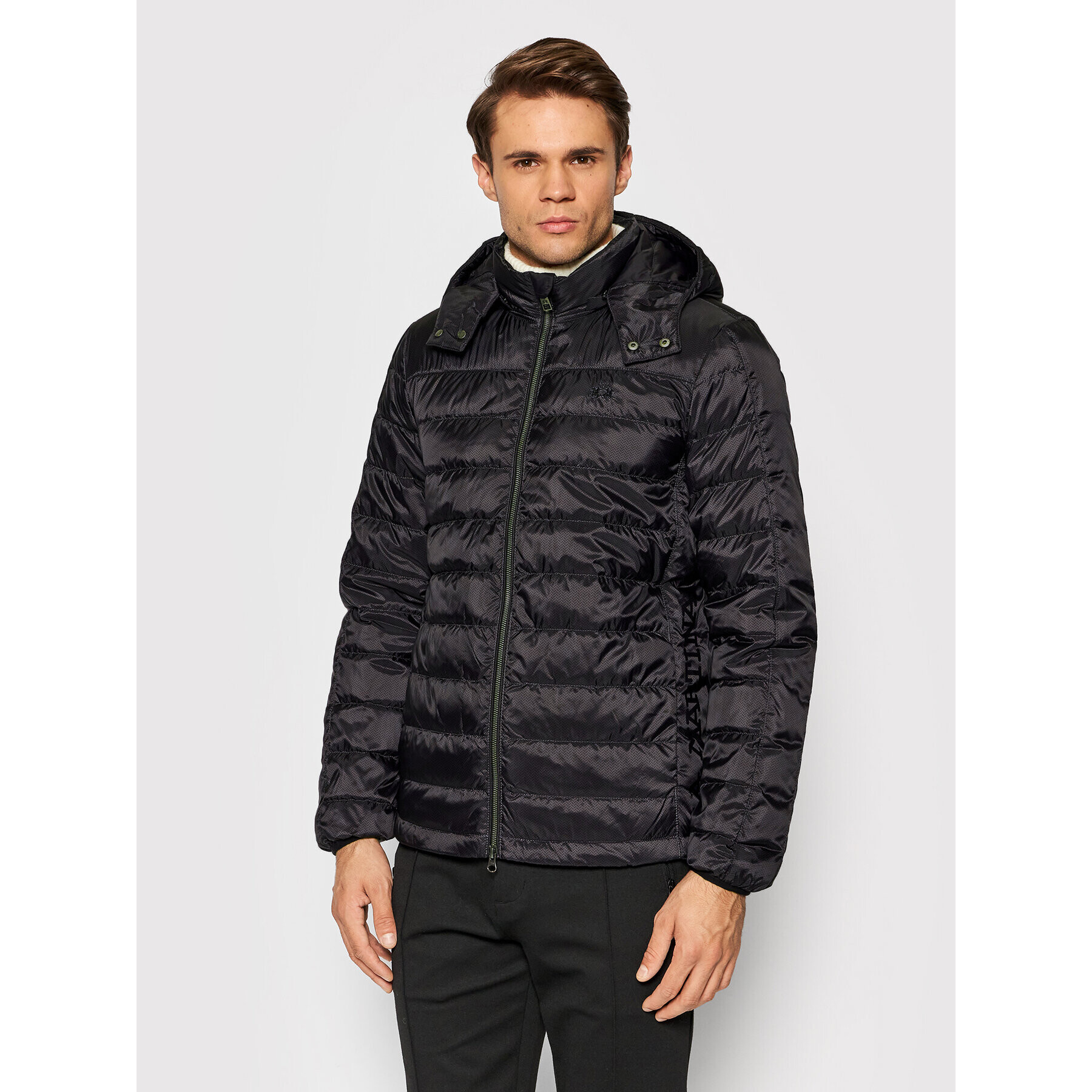 La Martina Пухено яке SMO002 PL109 Черен Regular Fit - Pepit.bg