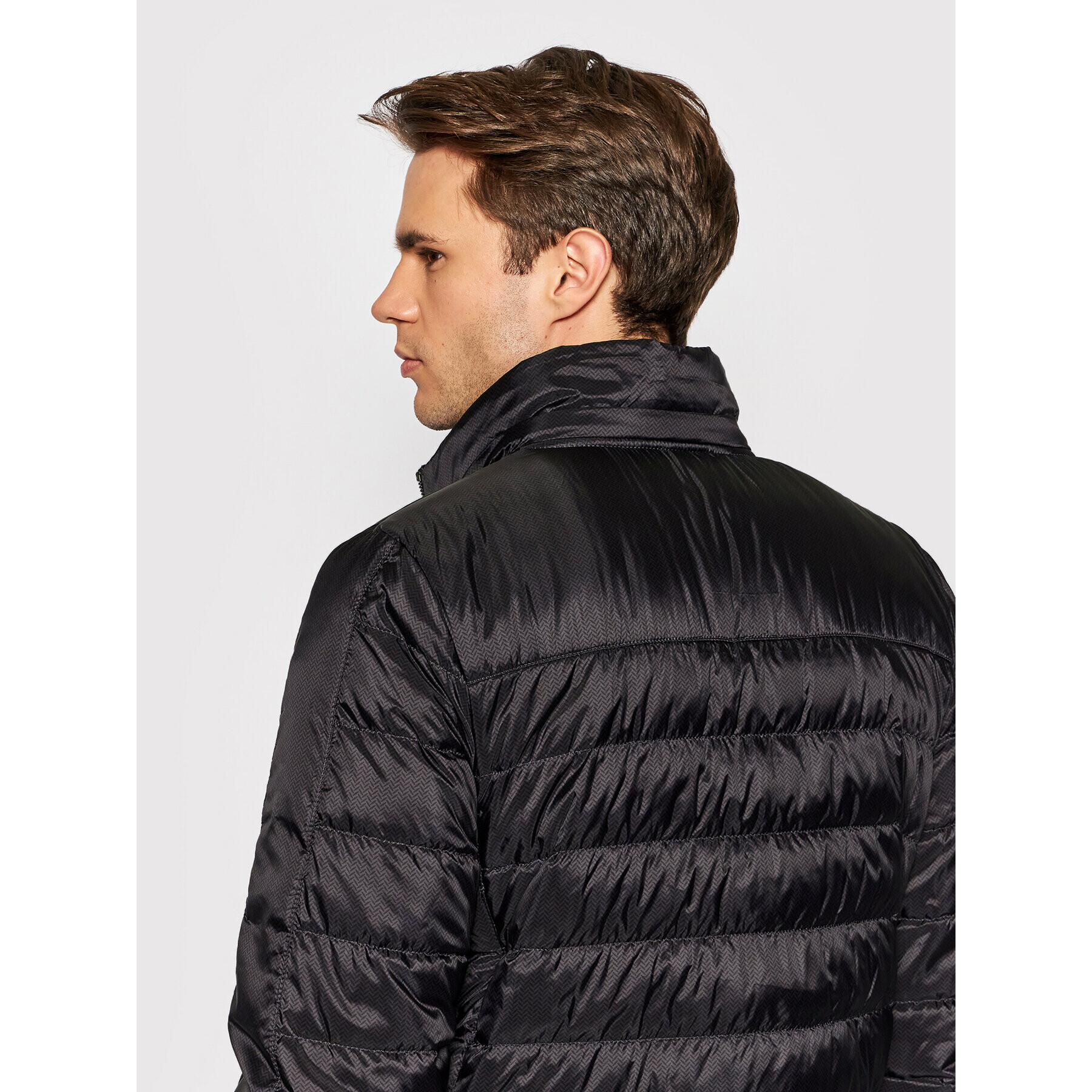 La Martina Пухено яке SMO002 PL109 Черен Regular Fit - Pepit.bg