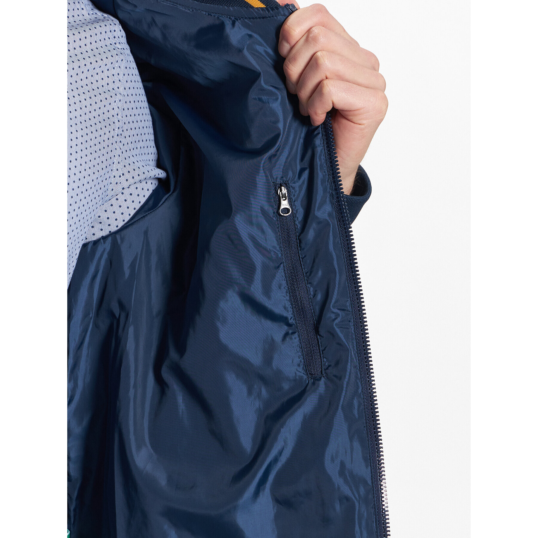 La Martina Пухено яке VMO300 PL028 Тъмносин Regular Fit - Pepit.bg