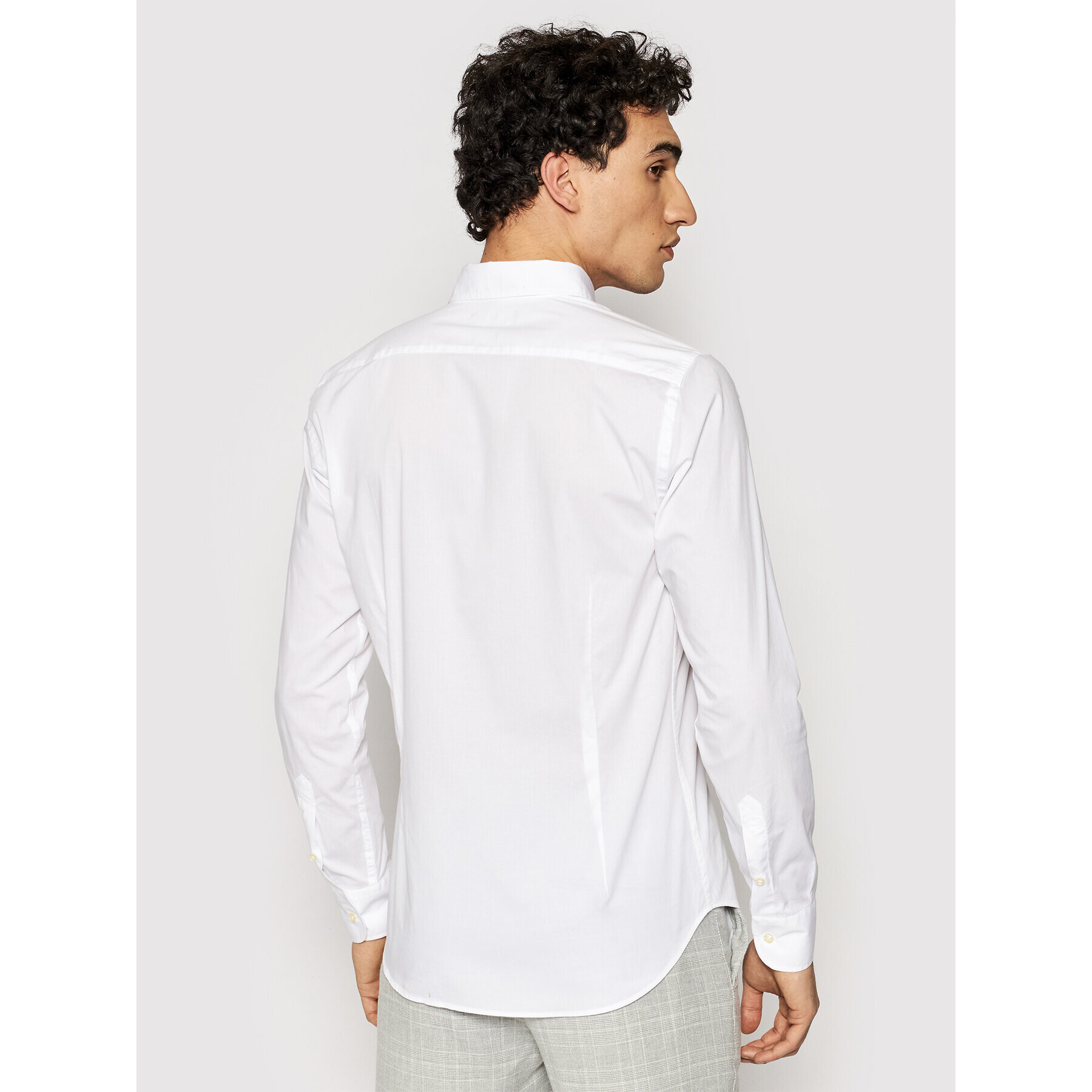 La Martina Риза CCMC02 PP003 Бял Slim Fit - Pepit.bg