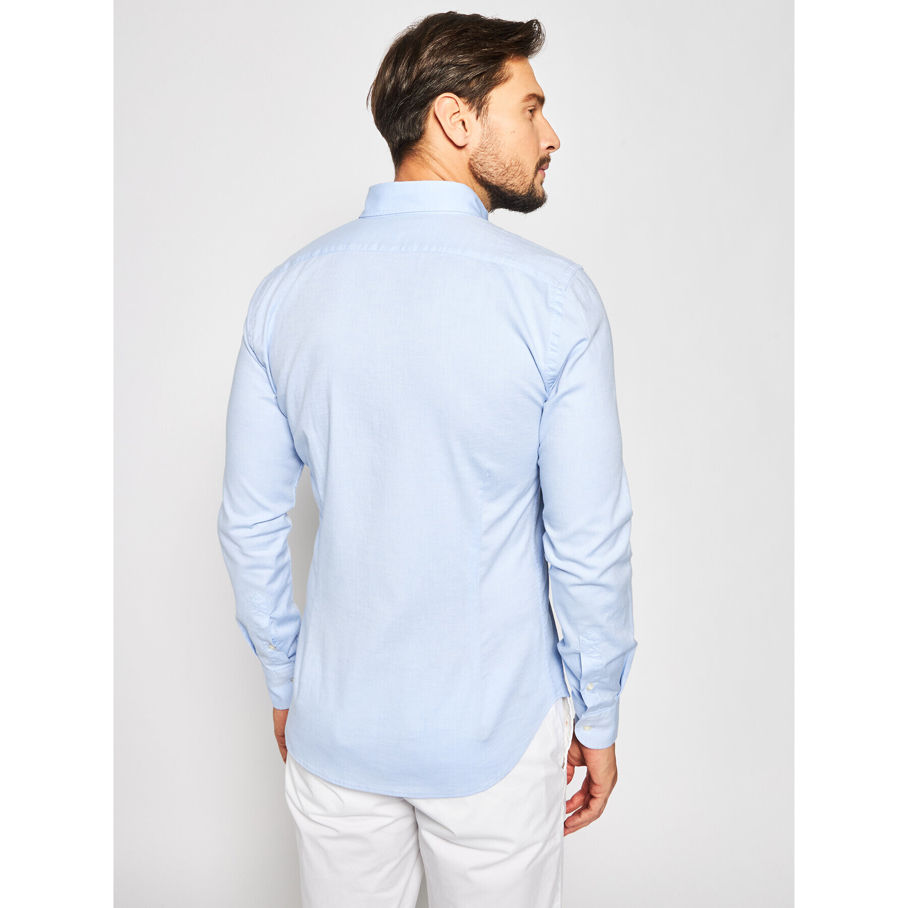 La Martina Риза CCMC03 OX014 Син Slim Fit - Pepit.bg