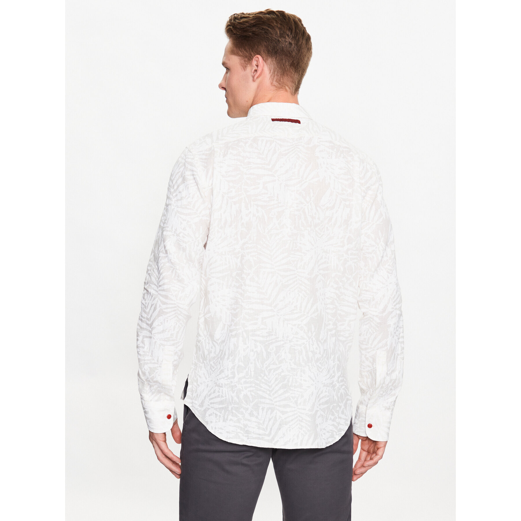La Martina Риза VMC026 TL126 Бял Regular Fit - Pepit.bg