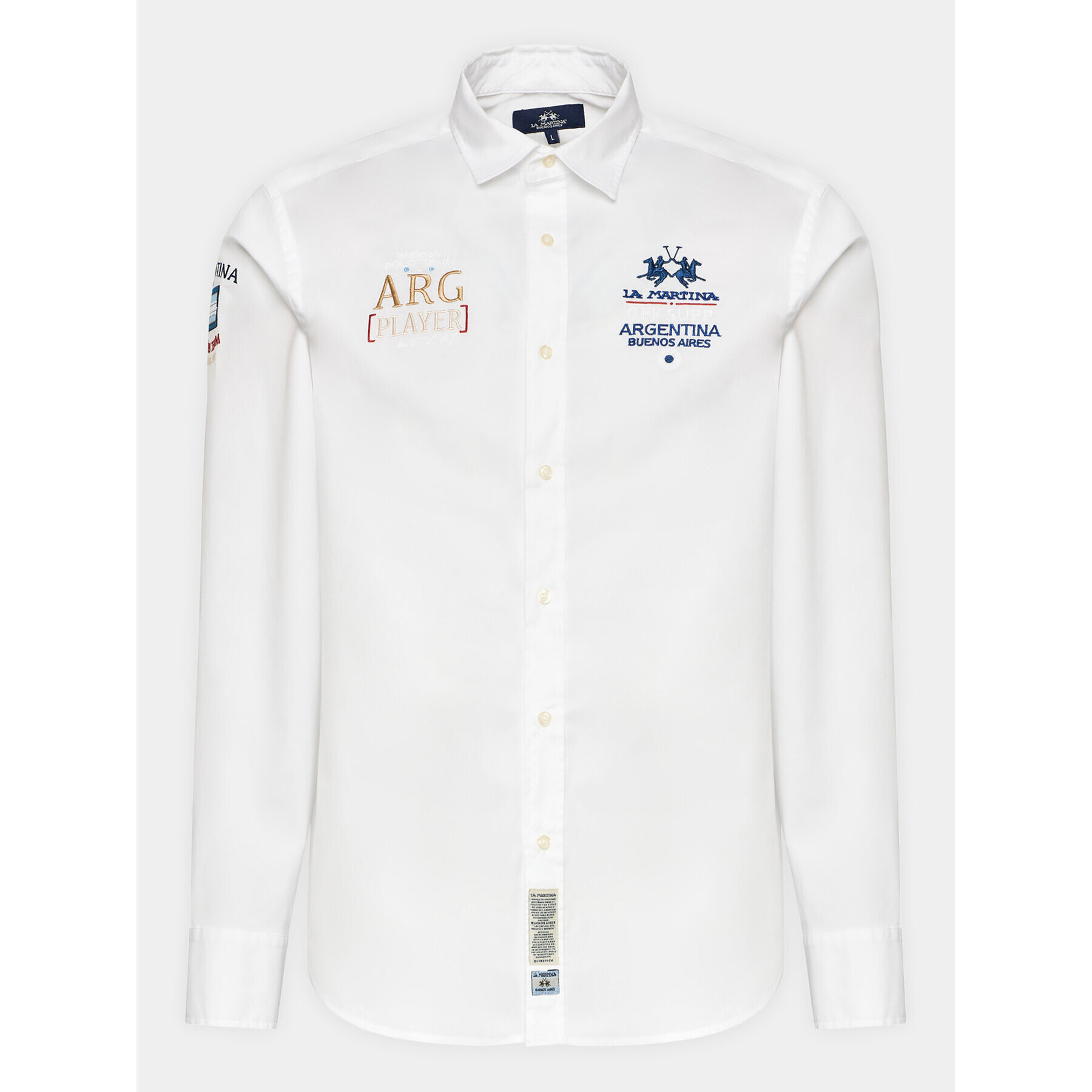 La Martina Риза Wiley WMC302 PP483 Бял Regular Fit - Pepit.bg