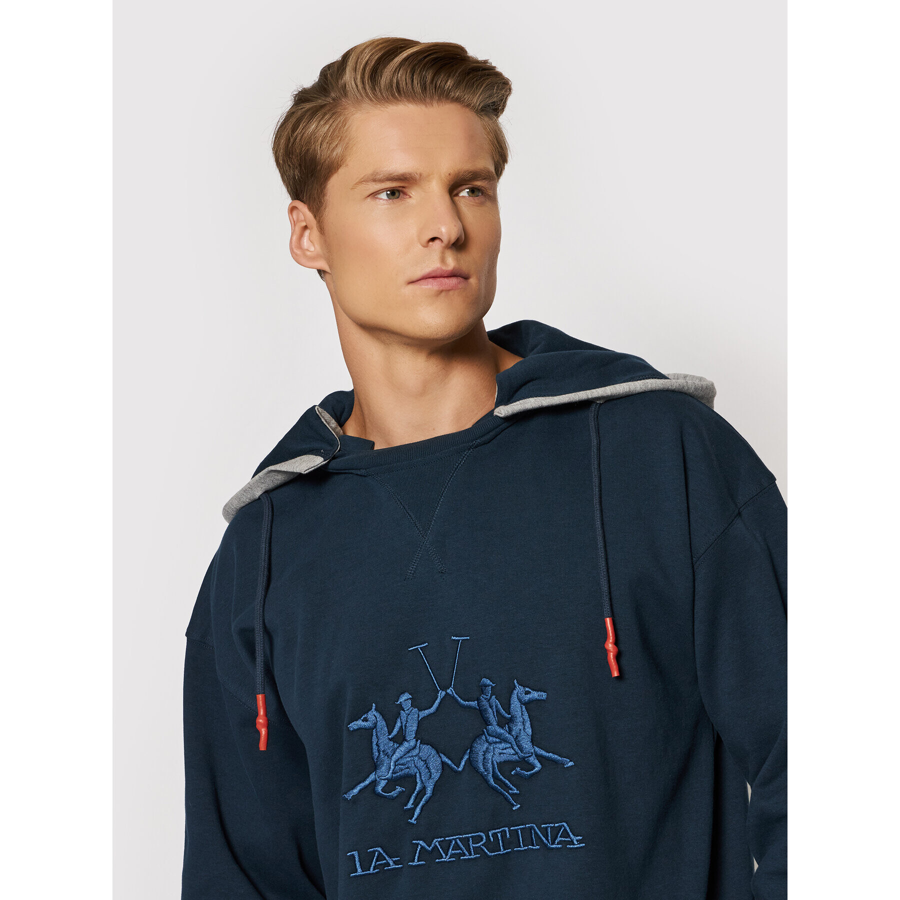 La Martina Суитшърт SMF323 FP169 Тъмносин Regular Fit - Pepit.bg