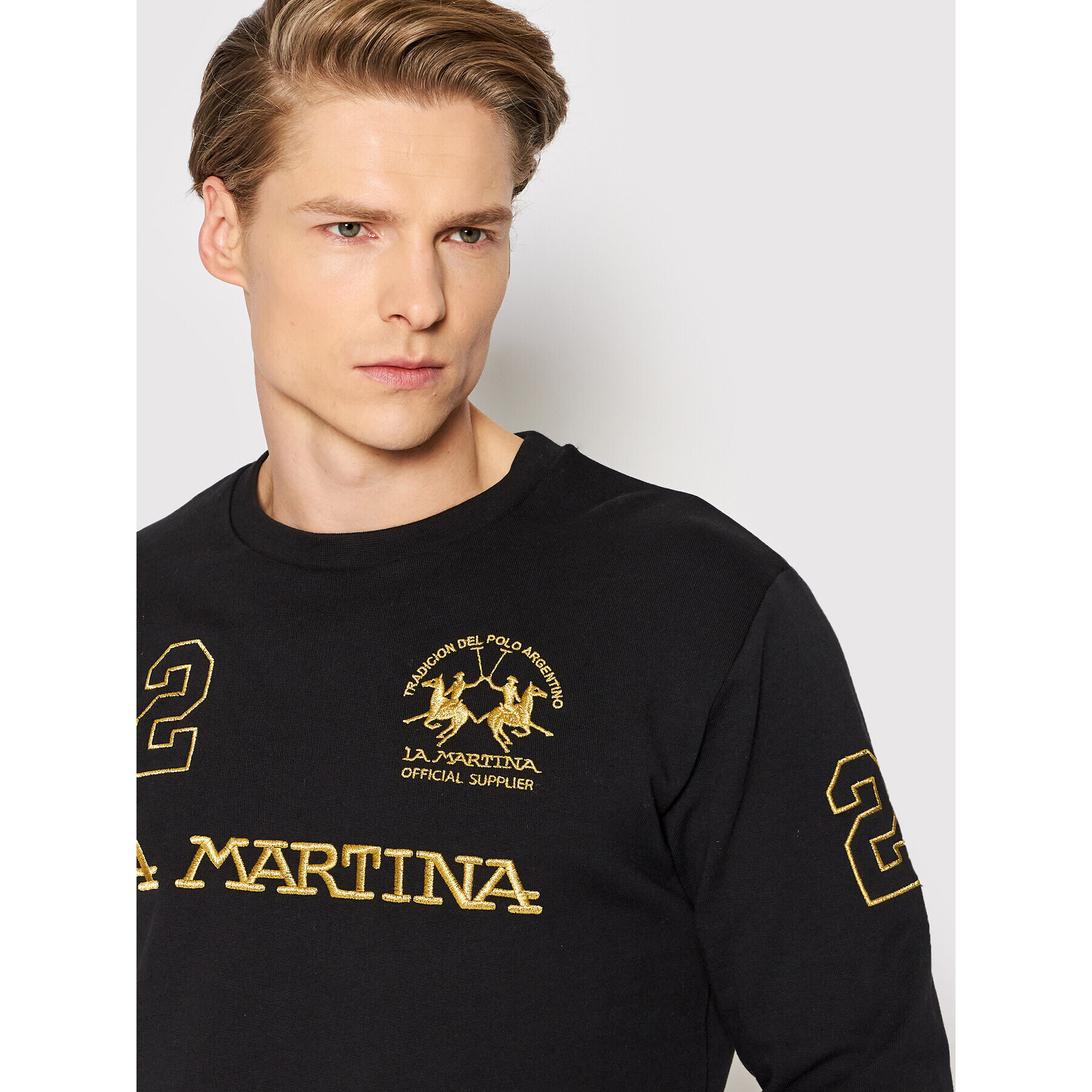 La Martina Суитшърт TMF303 FP221 Черен Regular Fit - Pepit.bg