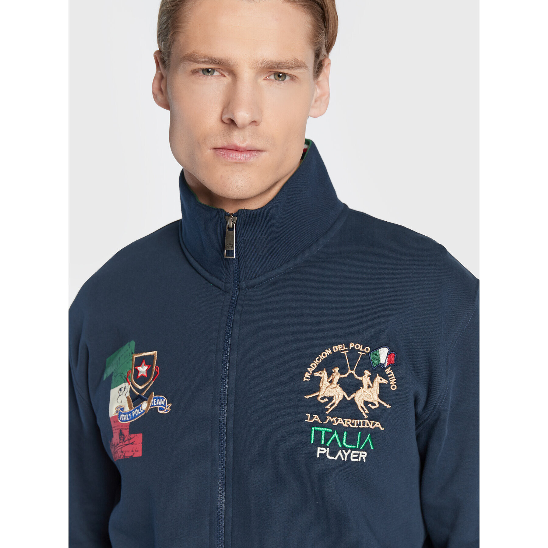 La Martina Суитшърт UMF311 FP529 Тъмносин Regular Fit - Pepit.bg
