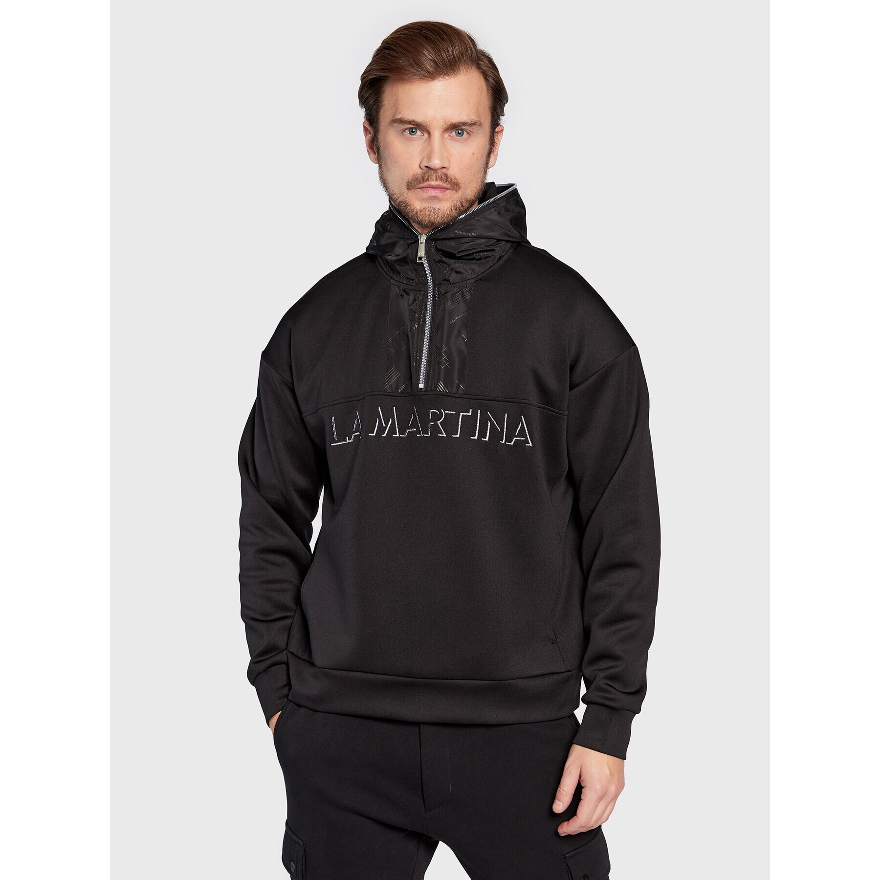 La Martina Суитшърт UMF317 FP546 Черен Regular Fit - Pepit.bg