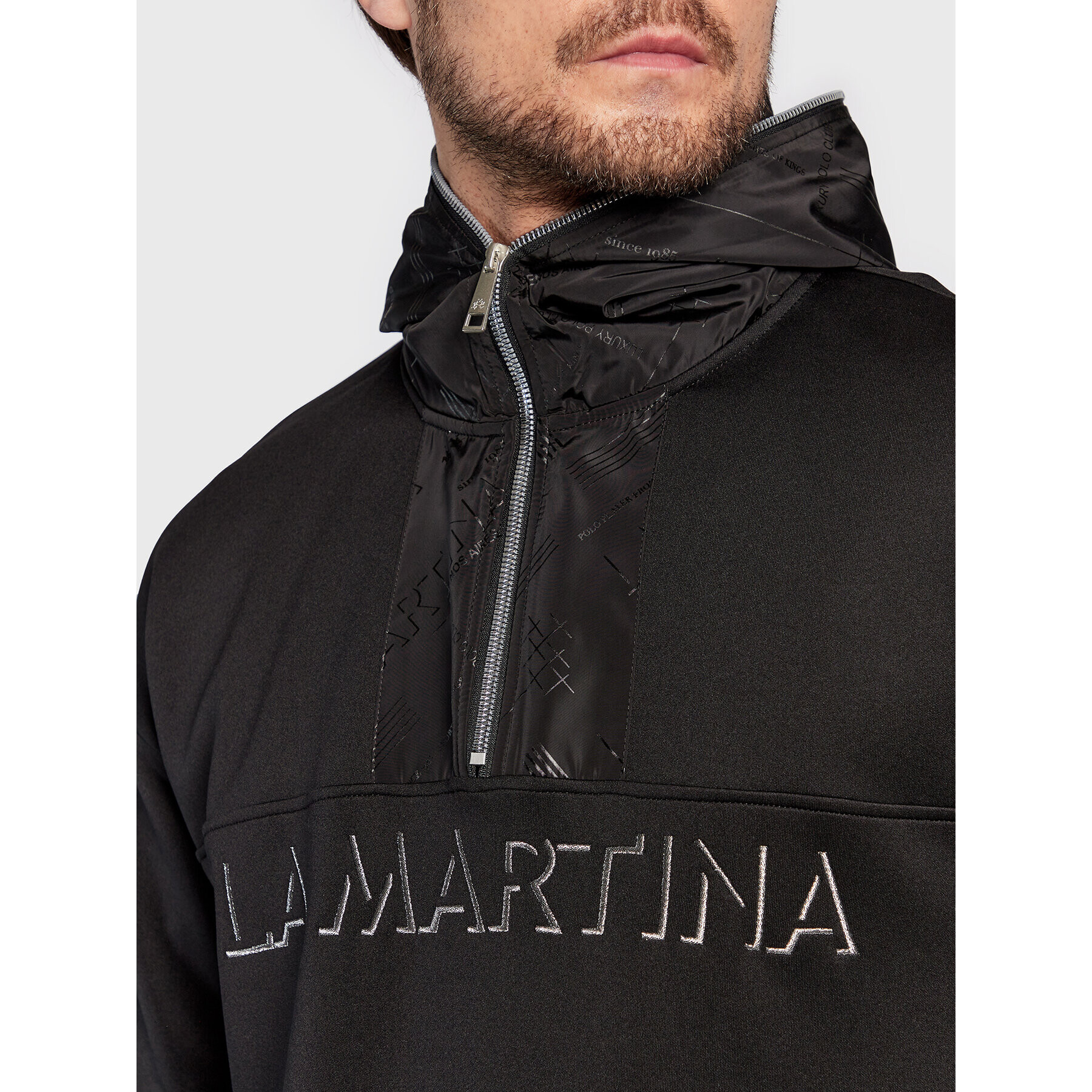 La Martina Суитшърт UMF317 FP546 Черен Regular Fit - Pepit.bg