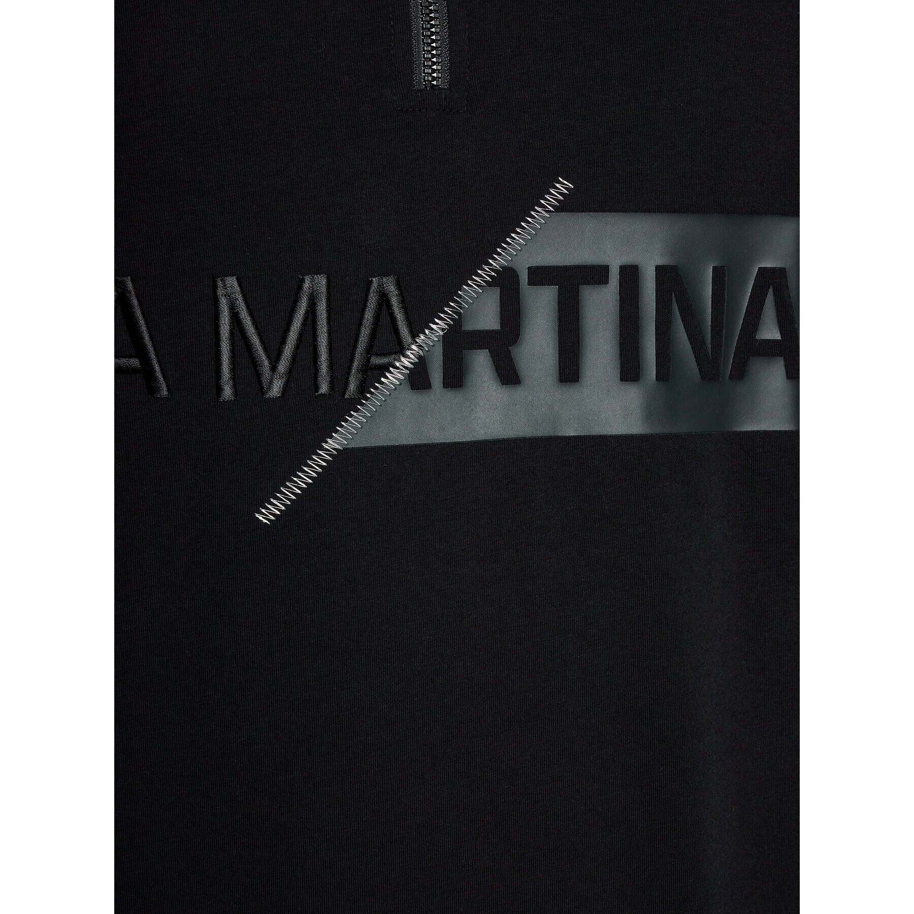 La Martina Тениска с яка и копчета Warrick WMP317 JS324 Черен Regular Fit - Pepit.bg